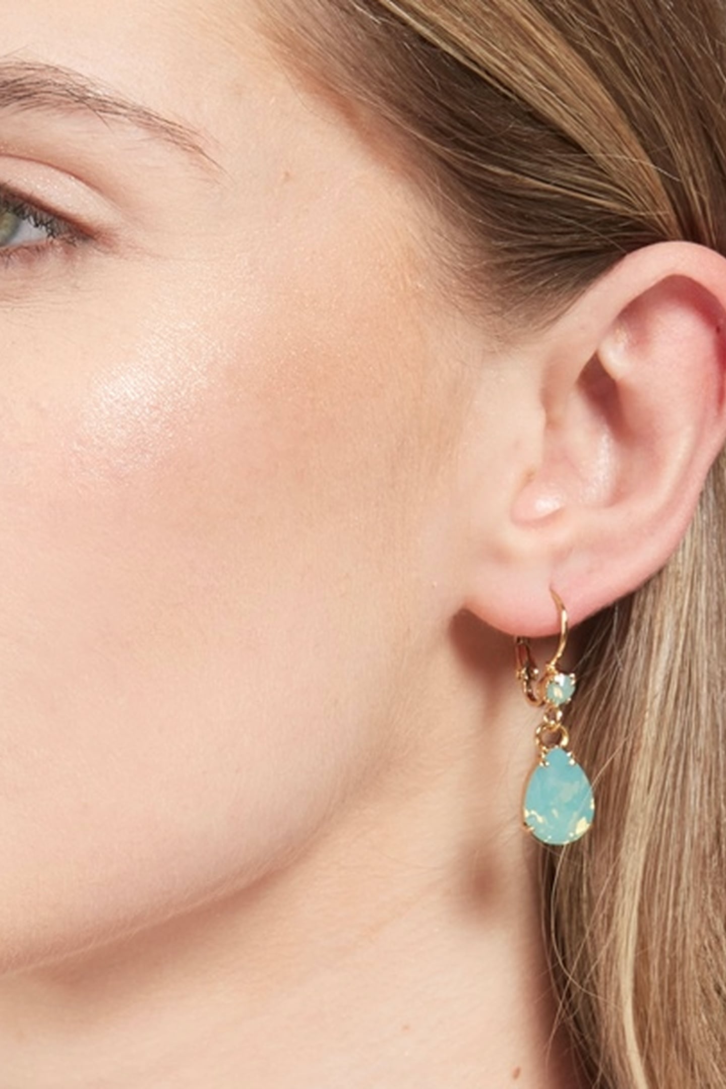 CLASSIC MINI PACIFIC OPAL EARRINGS GREEN 3