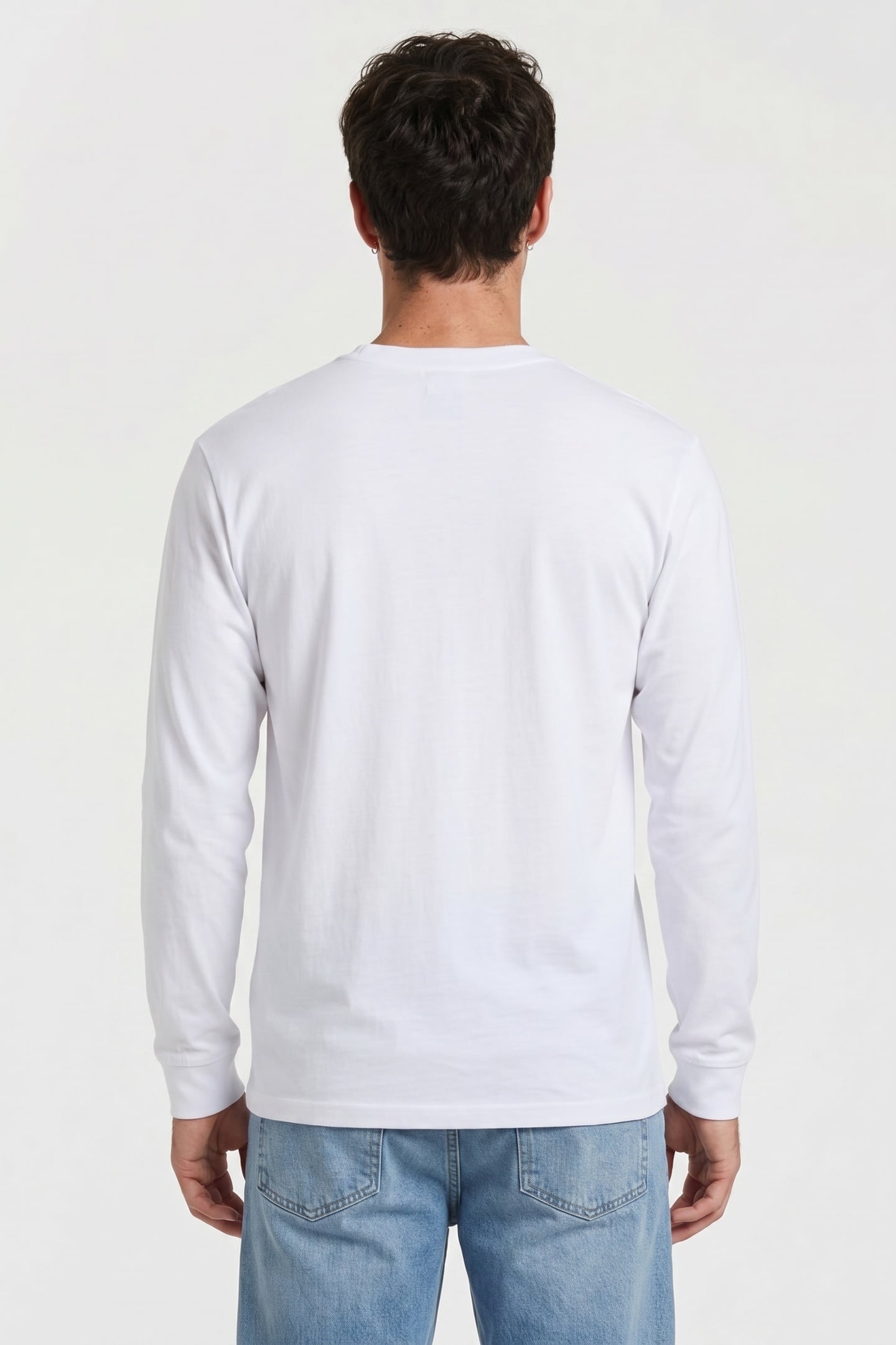 MN LEFT CHEST HIT LS WHITE/BLACK 2