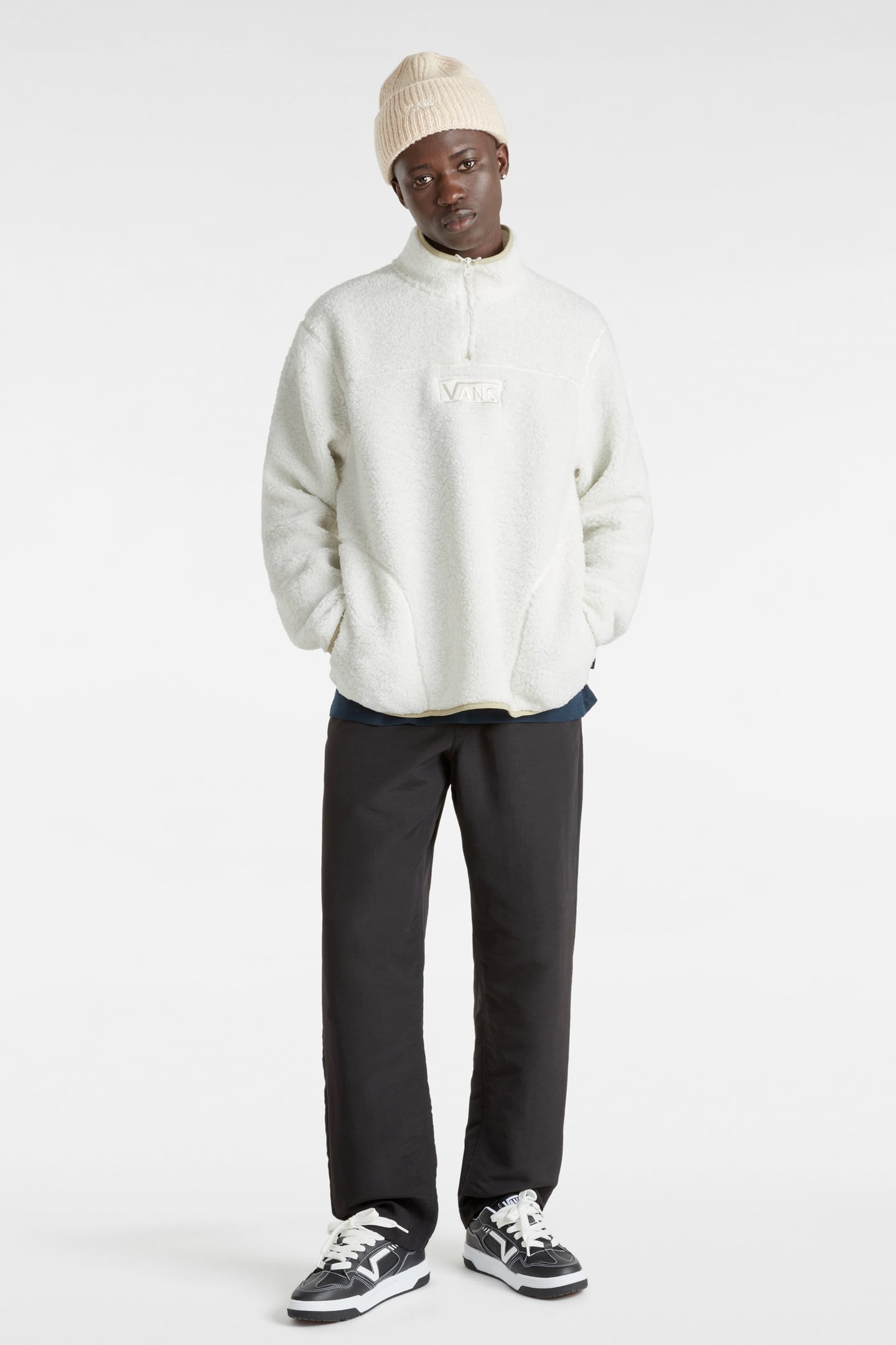 UNISEX BOXED SHERPA QZIP MARSHMALLOW 1