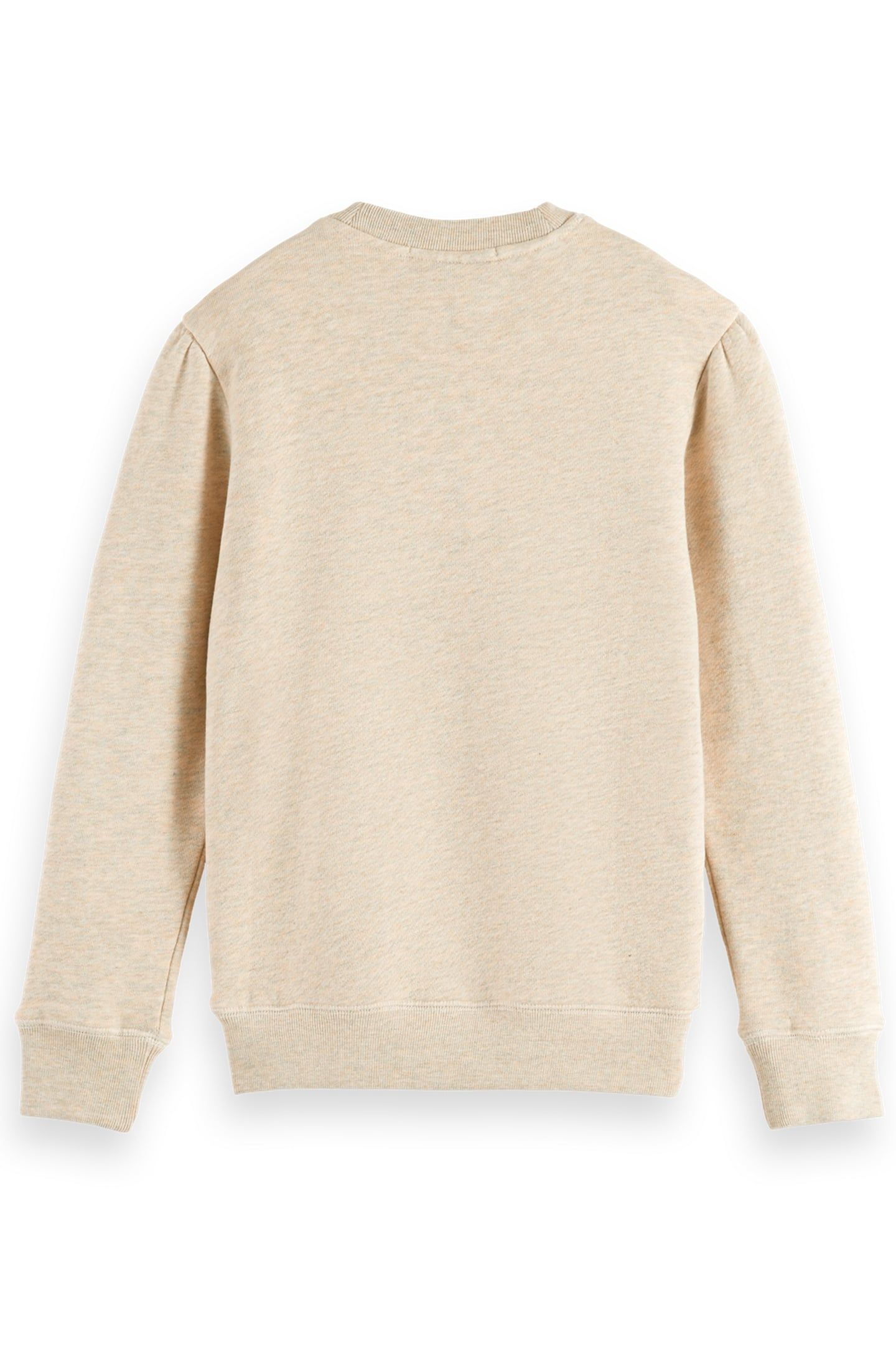 GIRL RELAXED-FIT ARTWORK SWEATSHIRT ECRU MELANGE 2