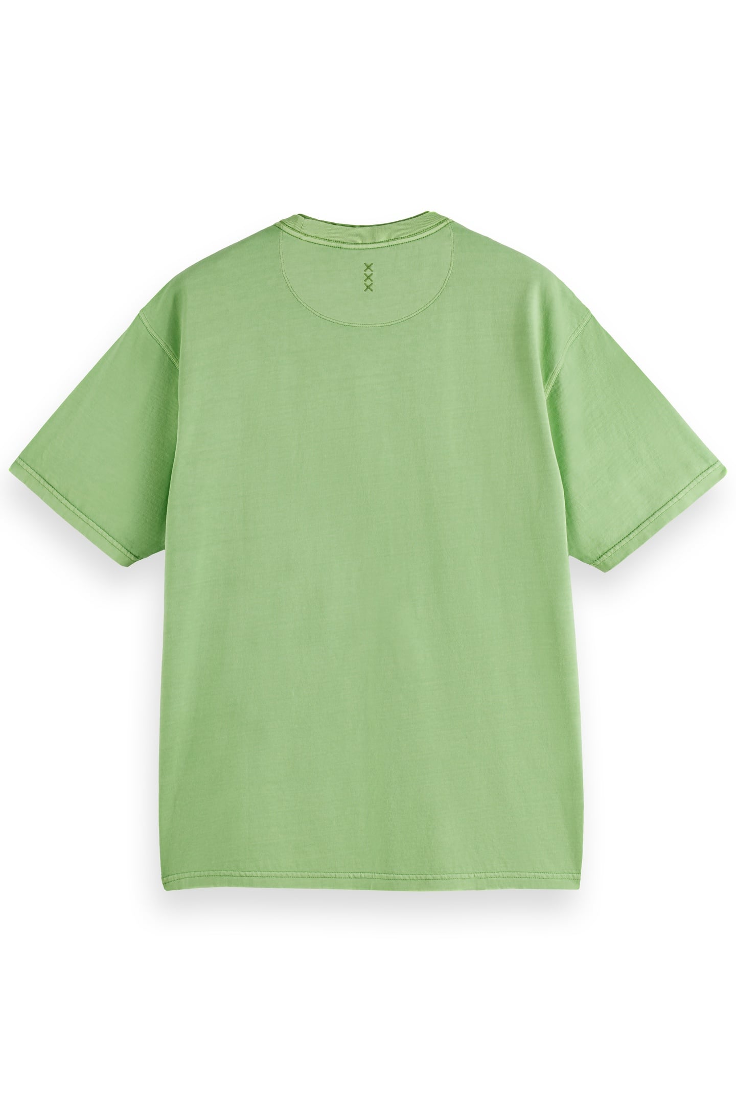 RELAXED-FIT 3 CROSSES GARMENT-DYED T-SHIRT PISTACHIO 5