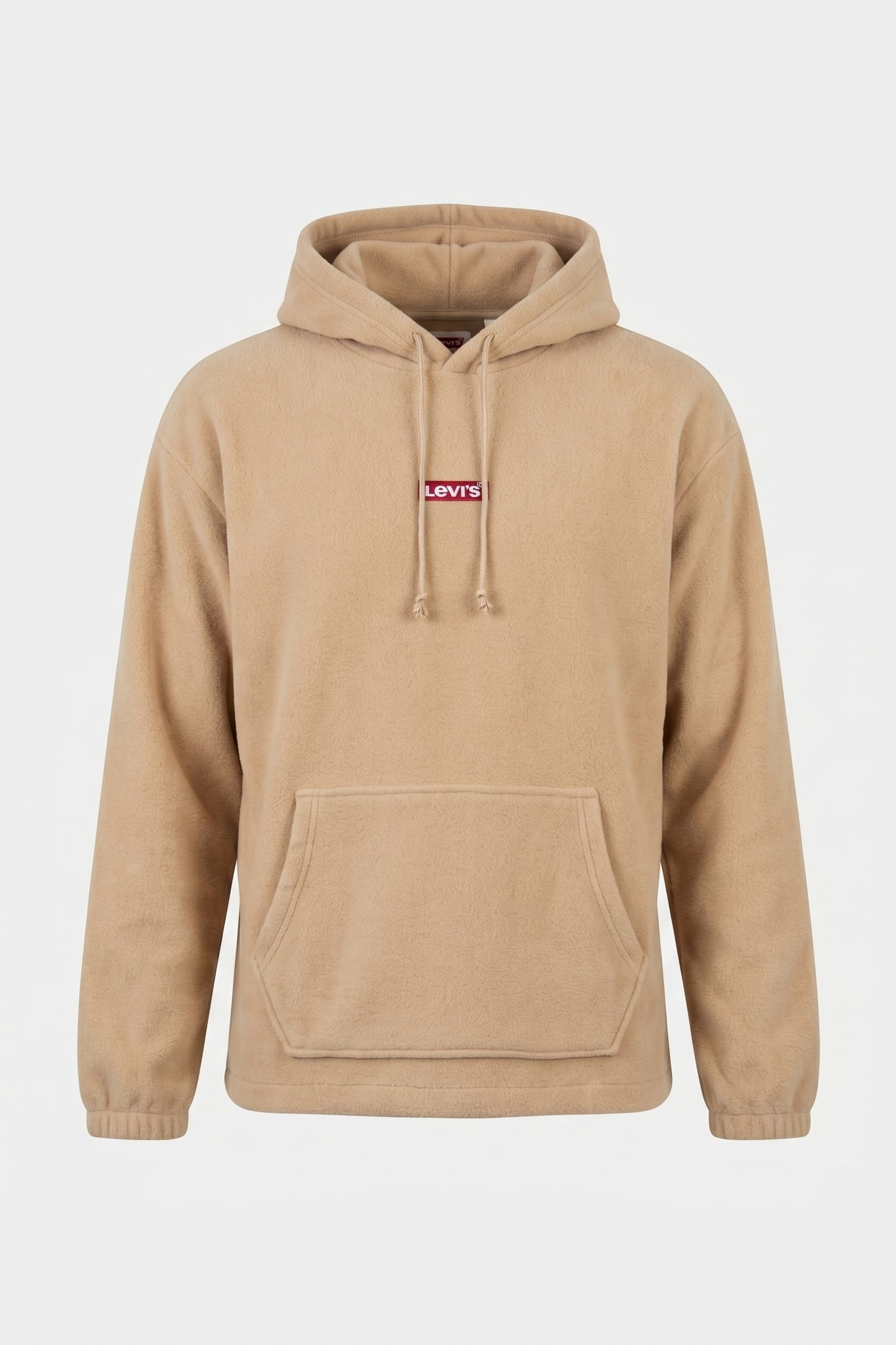 FLEECE BABY TAB EMBROIDERY RED LOGO HOODIE 3
