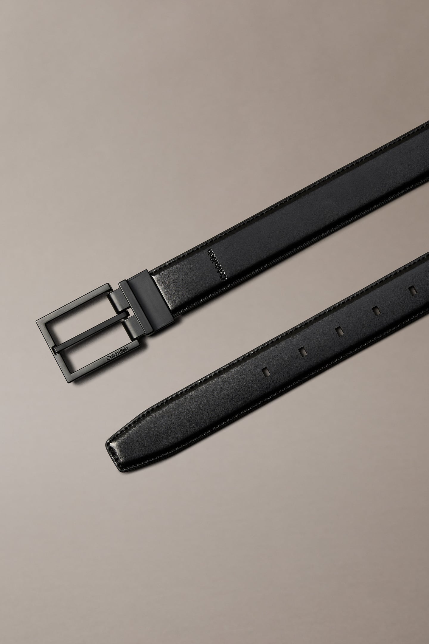 SQUARE BUCKLE 32MM ADJUSTABLE BELT BLACK/MATTE BLACK 3