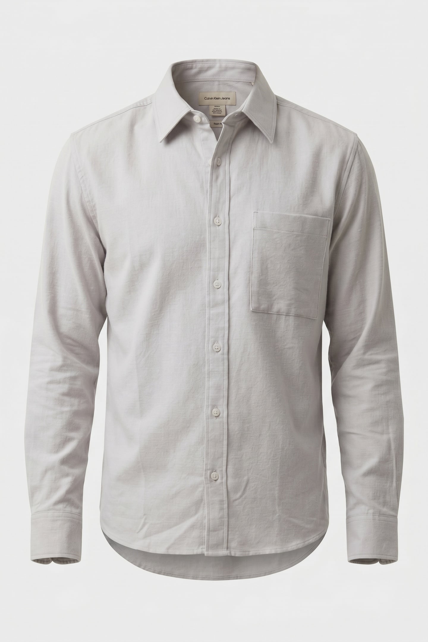 LS MELANGE FLANNEL SHIRT HARBOR MIST 3