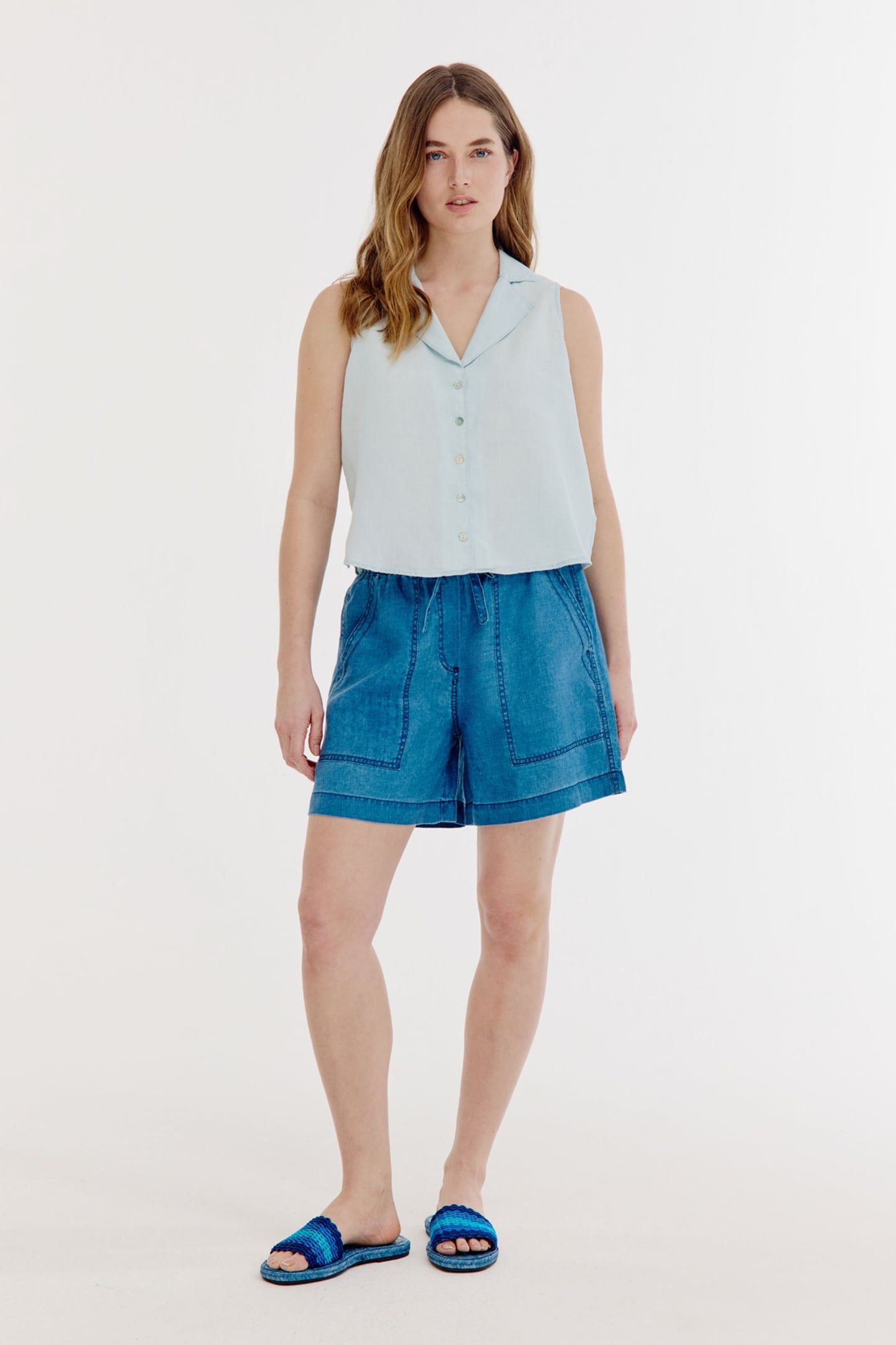 BLISS GILET LIGHT INDIGO 2