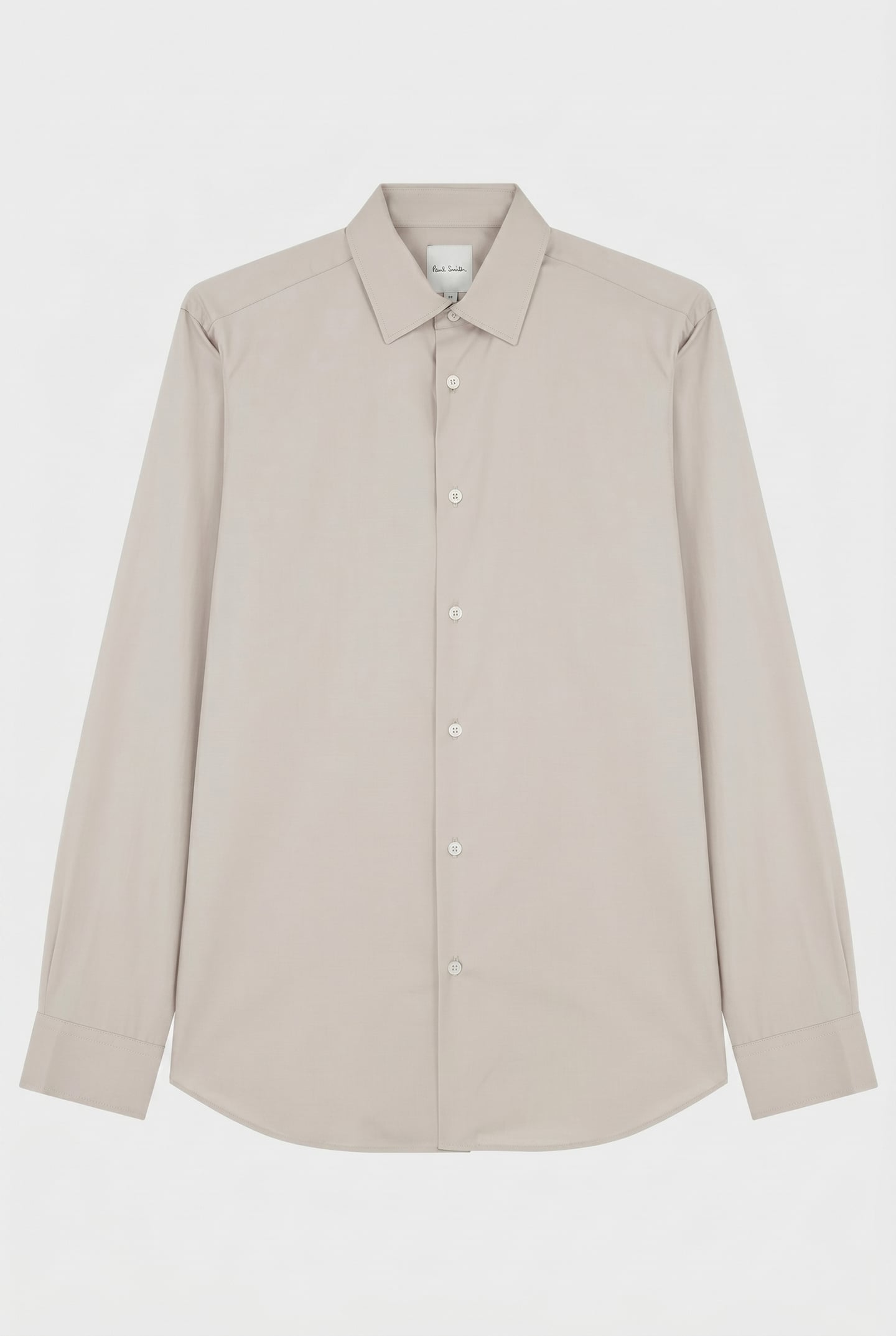 MENS S/C TAILORED FIT SHIRT GREY BEIGE 5