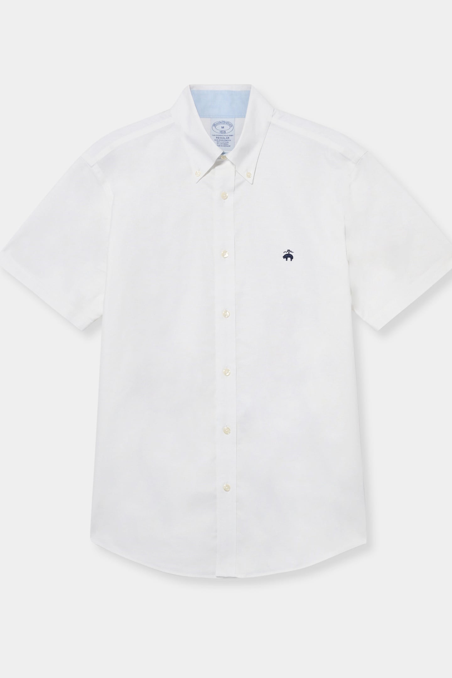 NON-IRON OXFORD STRETCH SOLIDS REGULAR SHIRT WHITE 3