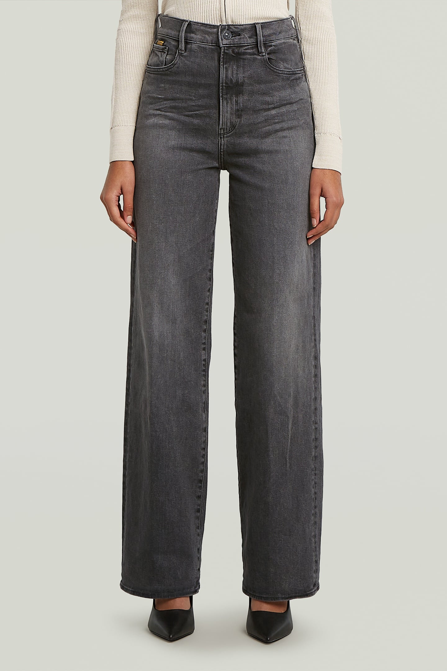 DECK 2.0 HIGH LOOSE JEANS BLACK 1
