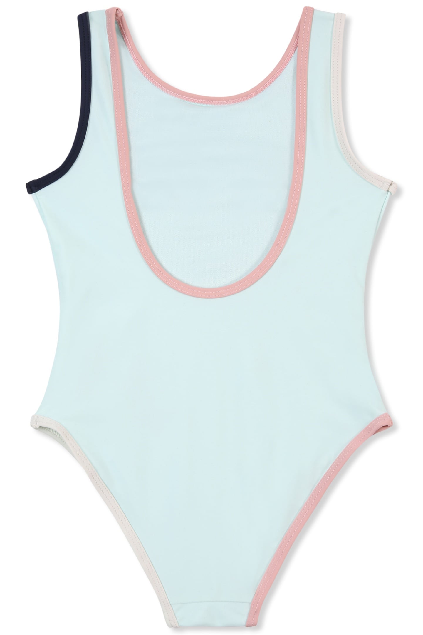 PRATOLINO LOGO SCOOP BACK SWIMSUIT SOOTHING SEA 2