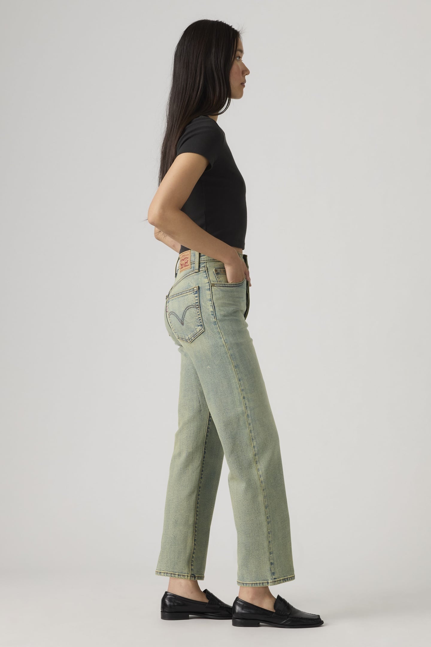 RIBCAGE STRAIGHT ANKLE JEANS 4