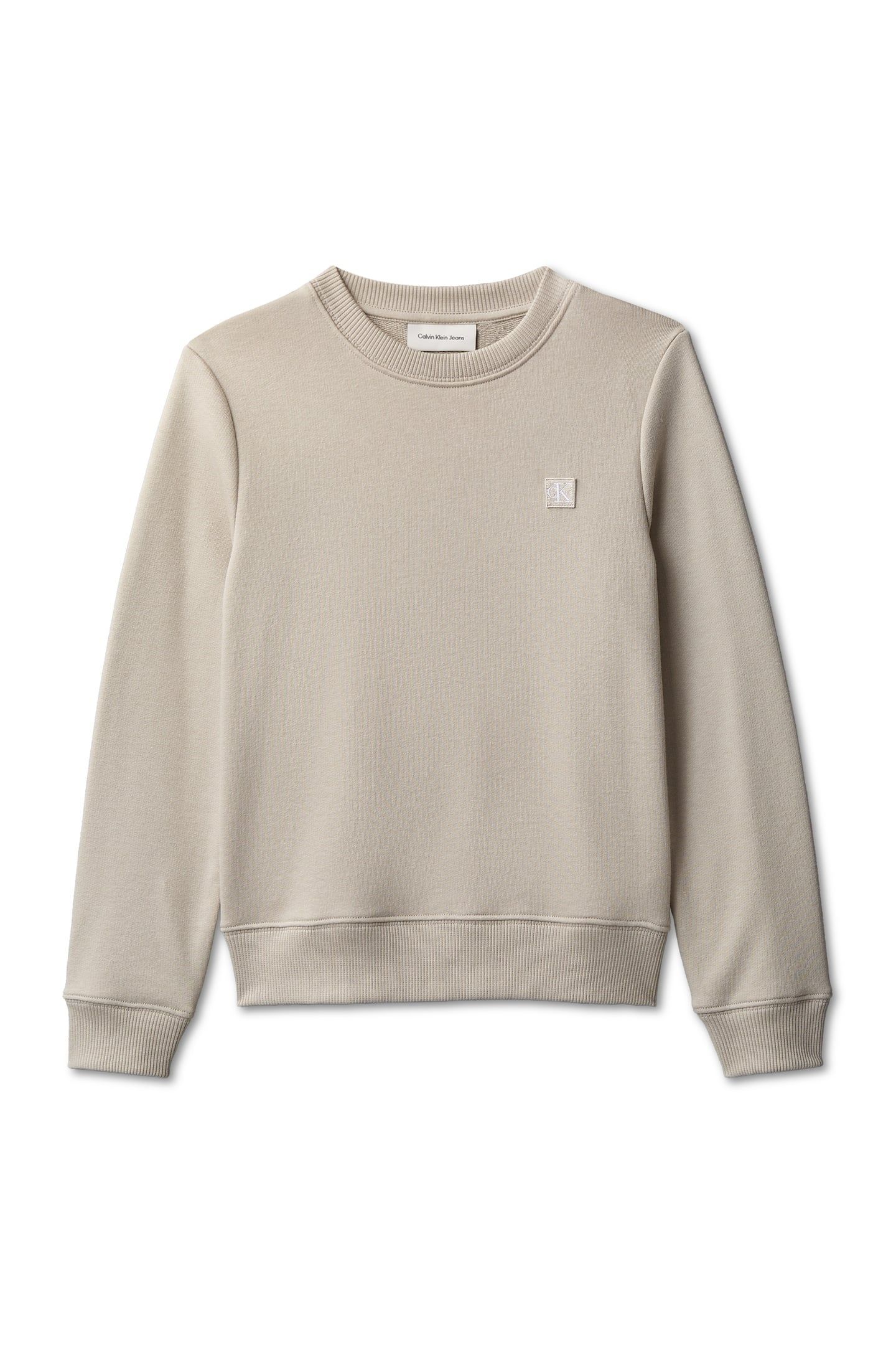 UNISEX MONO MINI BADGE REGULAR SWEATER ANCIENT MARBLE 4