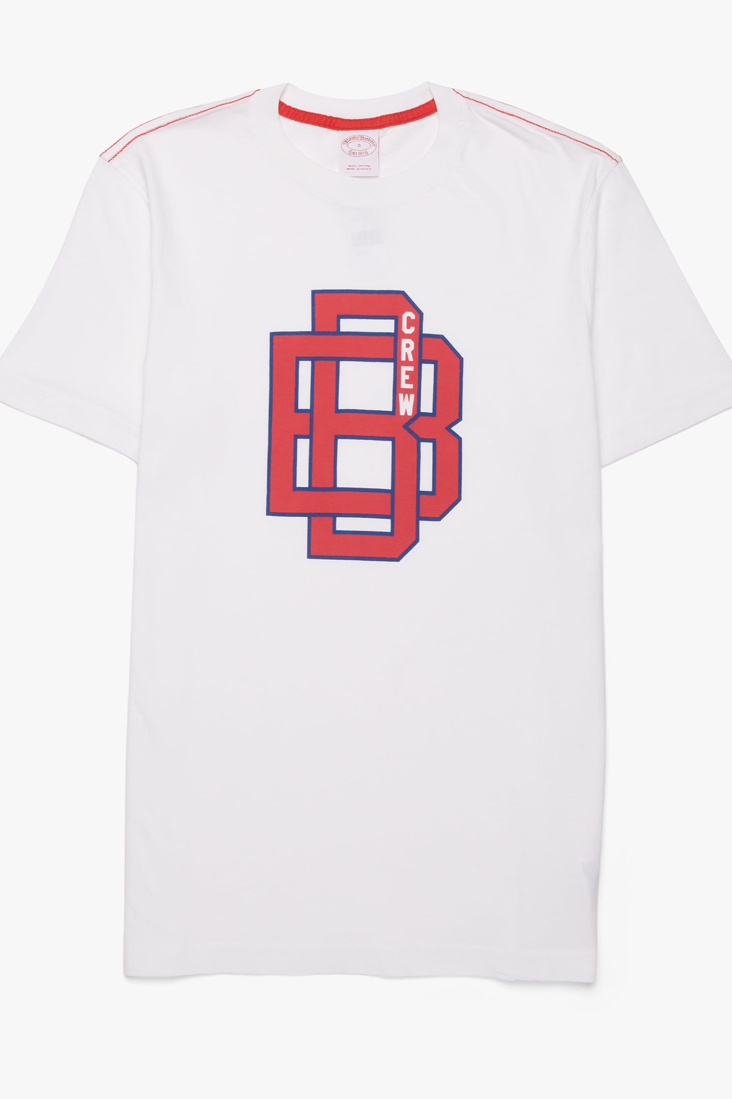 BROOKS BROTHERS GRAPHIC T-SHIRT OPEN WHITE 4