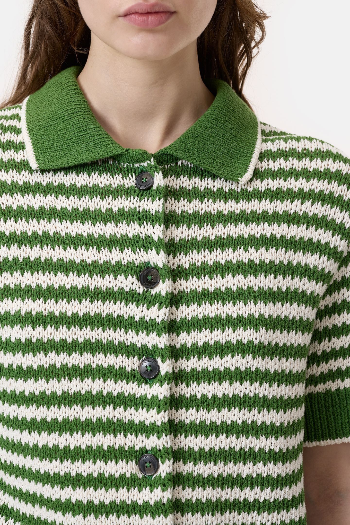 CARDIGAN SHORT SLEEVE MATCHA GREEN 5