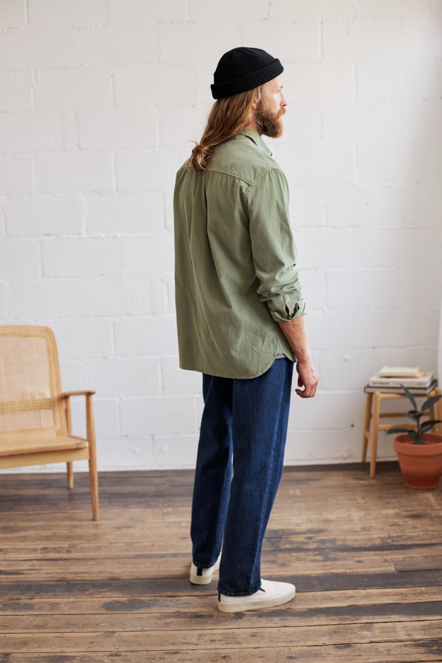 COOK SHIRT OIL GREEN 2