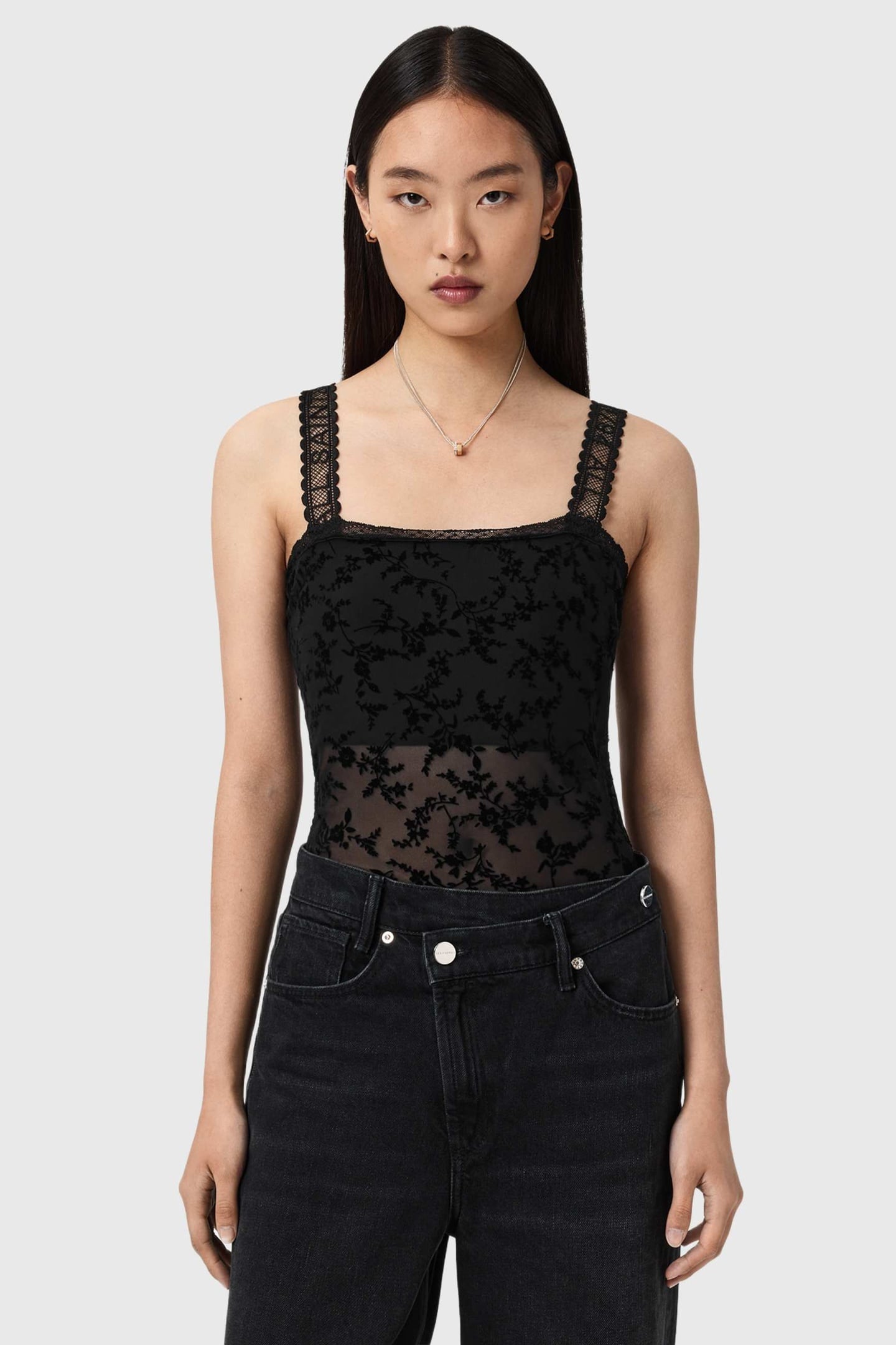 CHARLI FLOCKED BODY BLACK 4