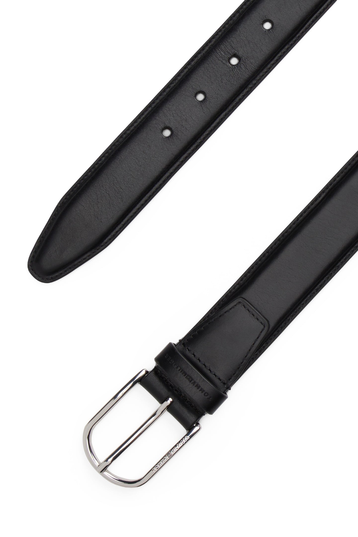 BUSINESSENTIAL SOLID LEATHER 3.5 BELT BLACK 3