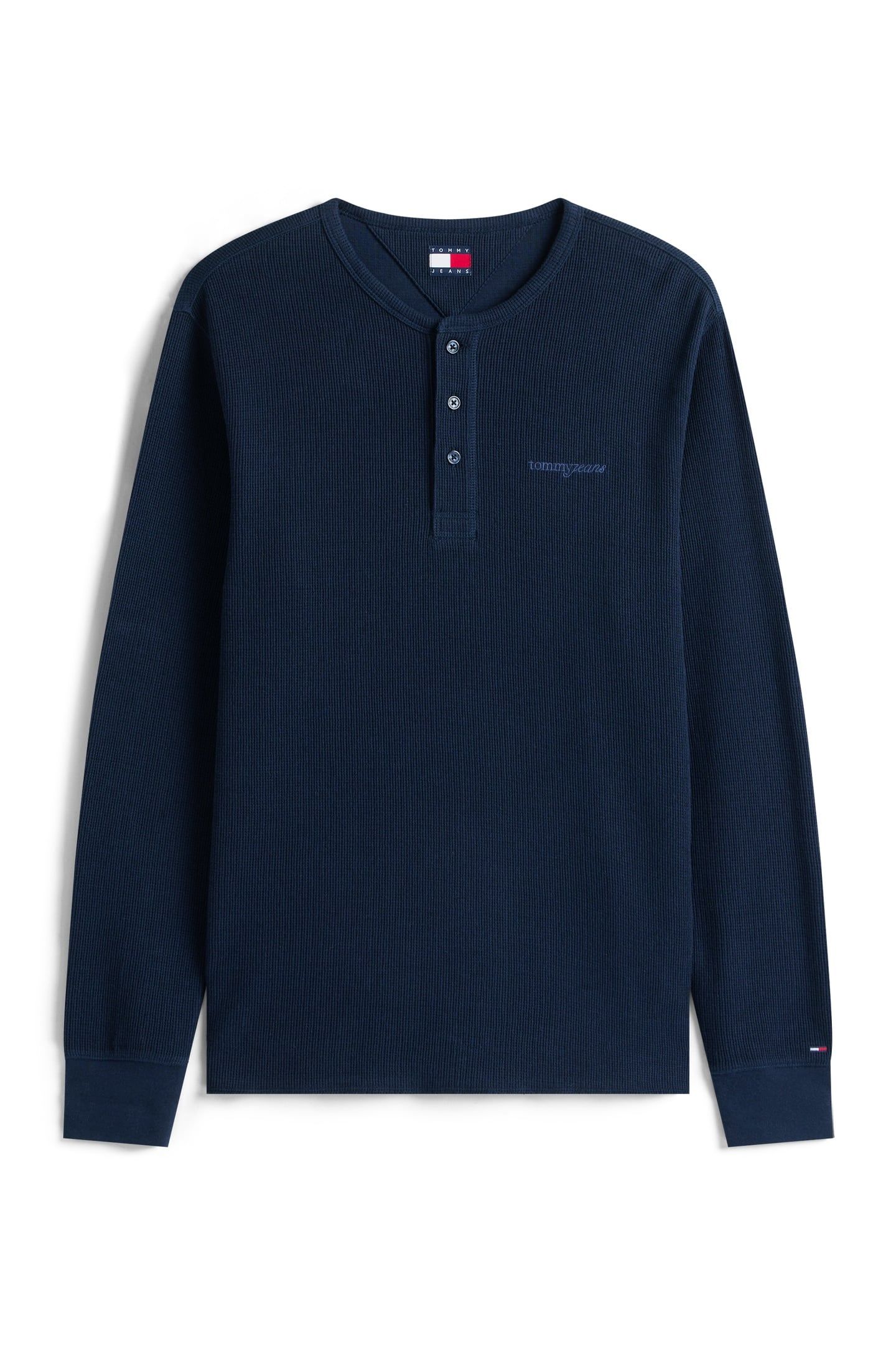 SLIM WAFFLE T-SHIRT DARK NIGHT NAVY 4