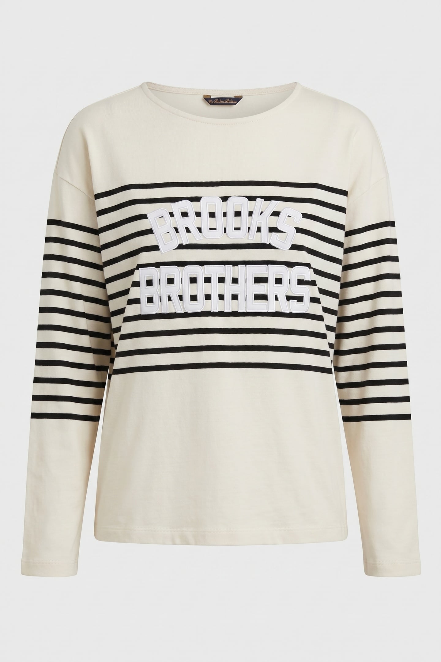 STRIPED COTTON SWEATSHIRT WHITE 5