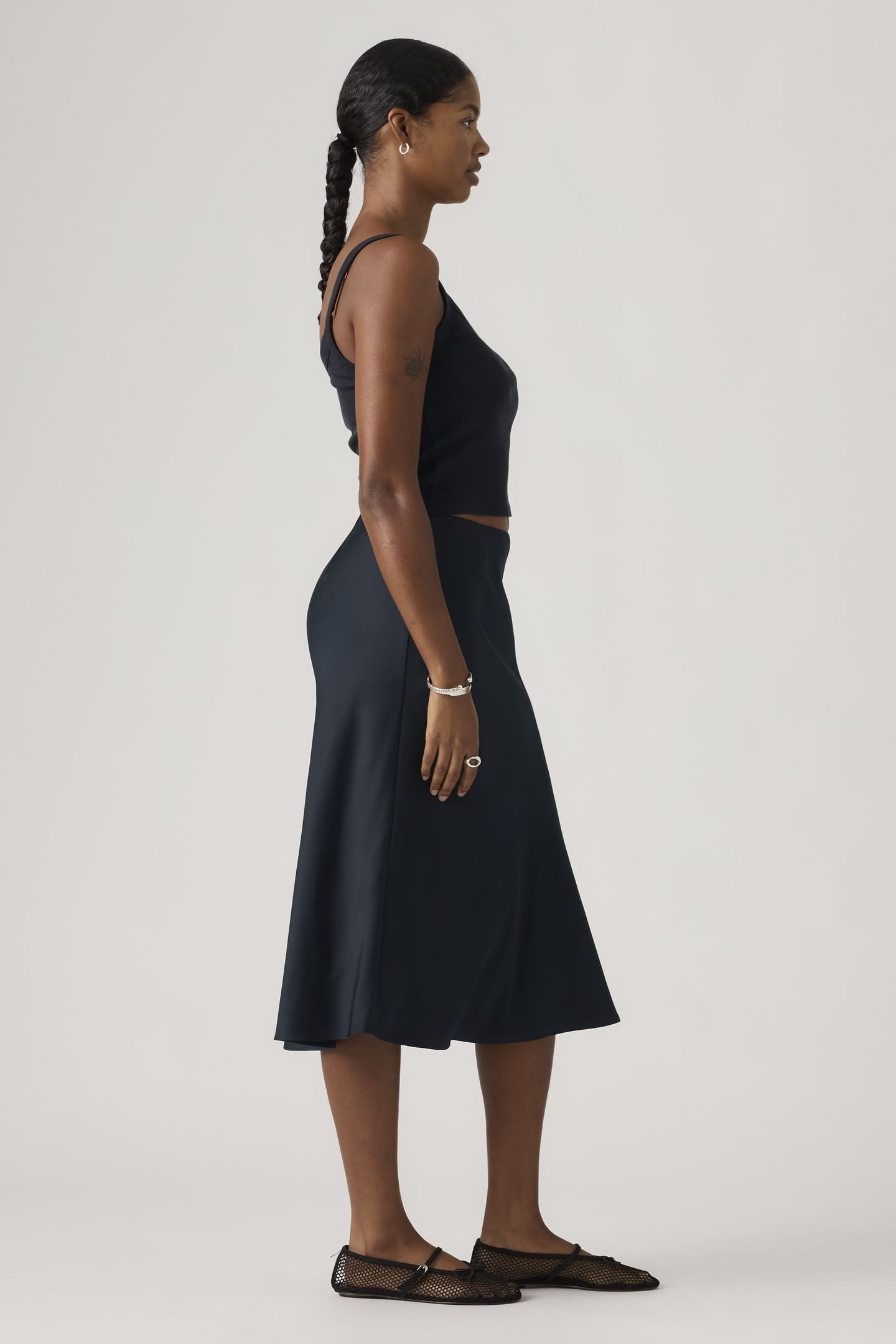 ARIEL MIDI SLIP SKIRT 4