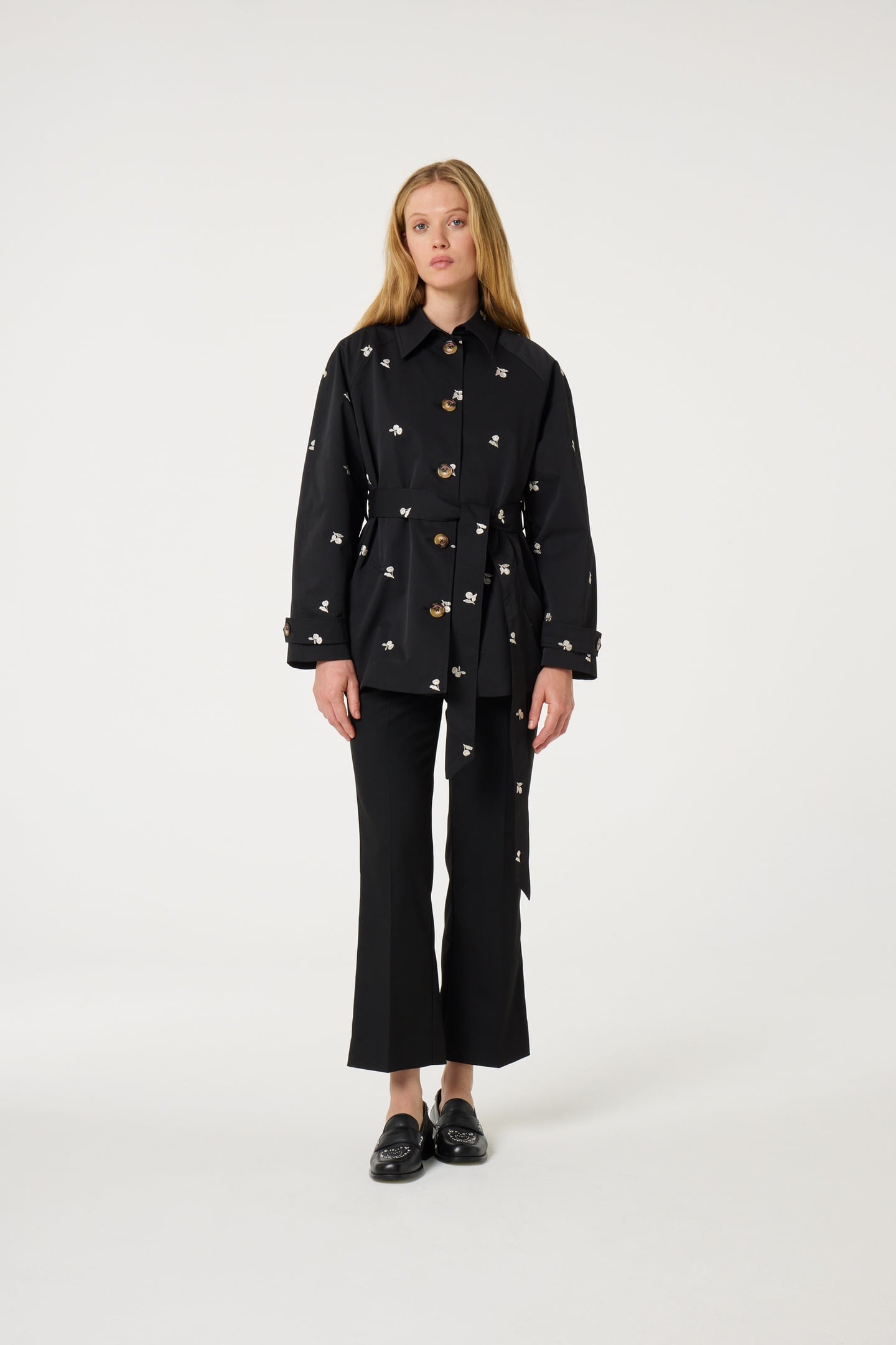TROY TRENCHCOAT SHORT BLACK 2