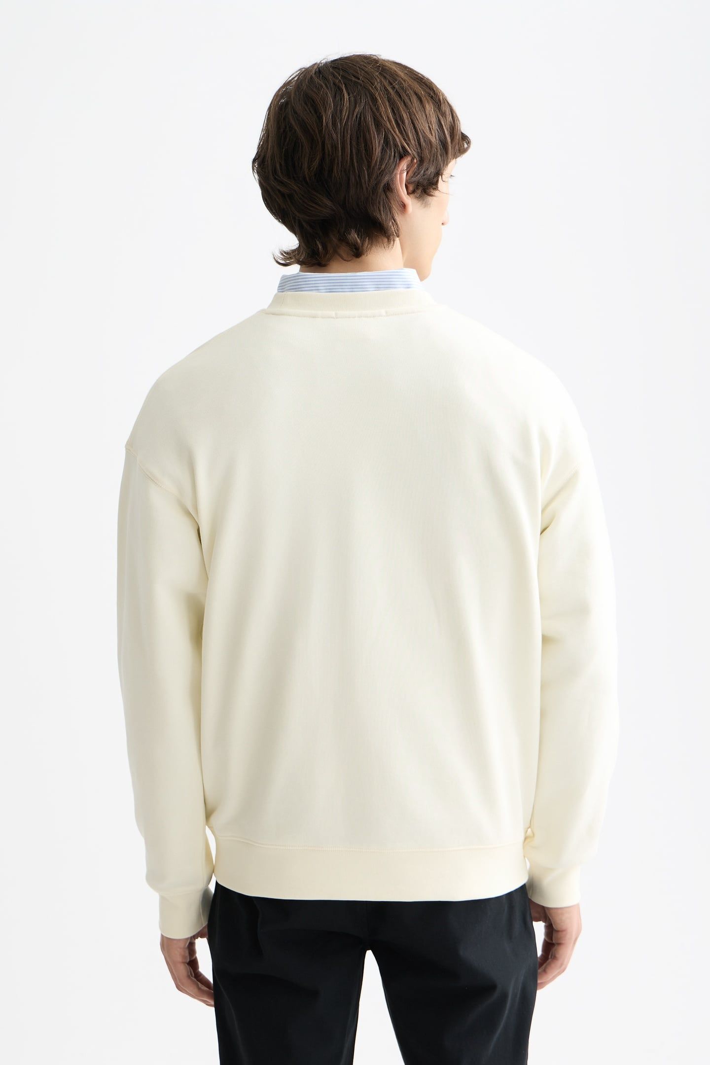CORE - LOGO FRONT CHEST SWEATSHIRT OFF WHITE 3