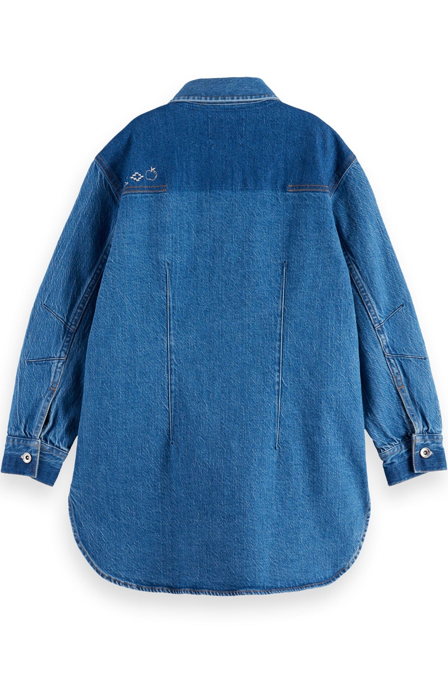 GIRL A-LINE DENIM SHIRT DRESS — ART FROM THE HEART ART FROM  2