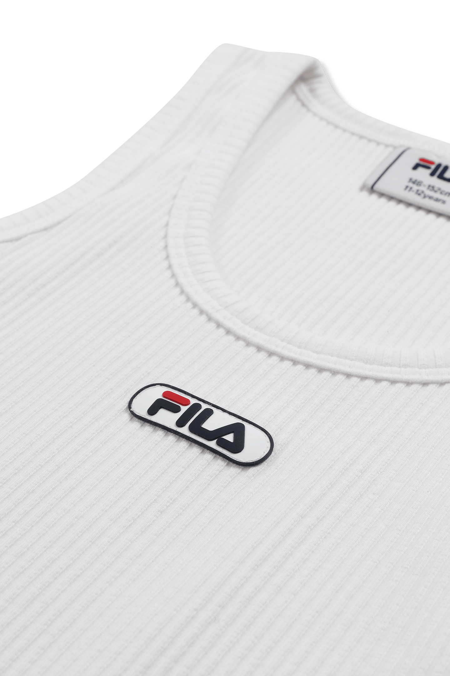 FORCONE LOGO RIB TANK TOP BRIGHT WHITE 3