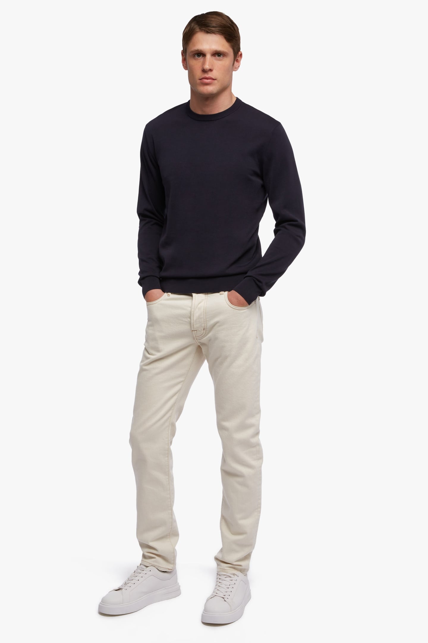 COTTON CREWNECK NAVY 2