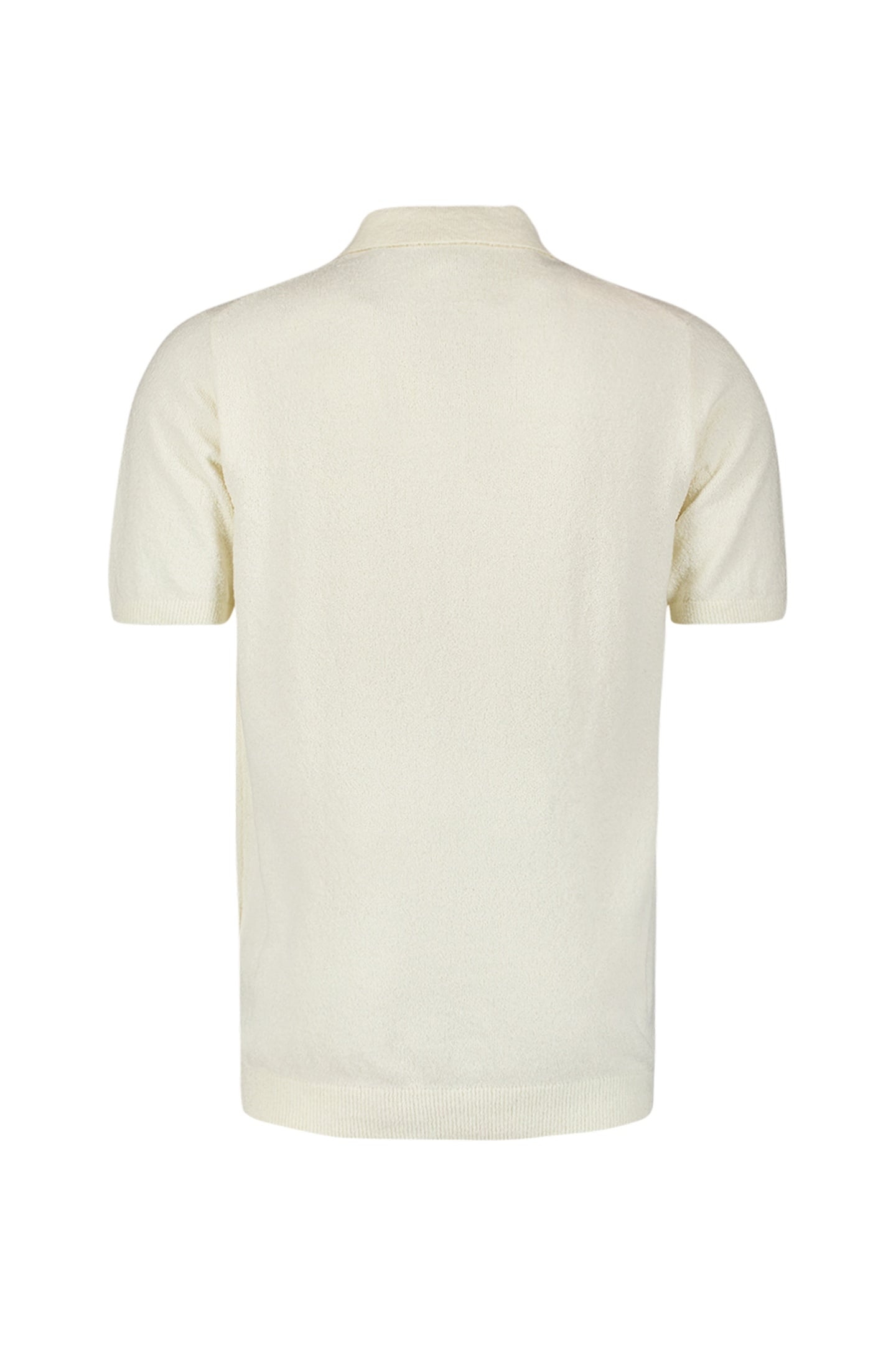 PULLOVER SHORT SLEEVE POLO SOLID RELIEF KNIT OFFWHITE 2