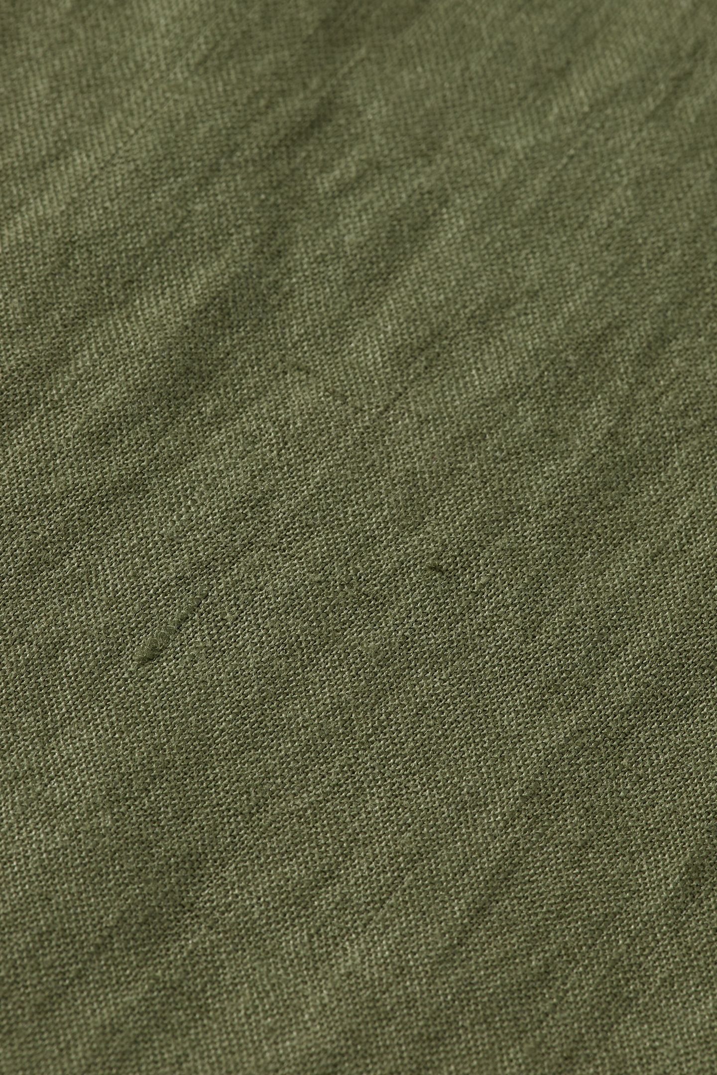 SEASONAL CORE - REGULAR FIT LINEN SHIRT ARMY 8