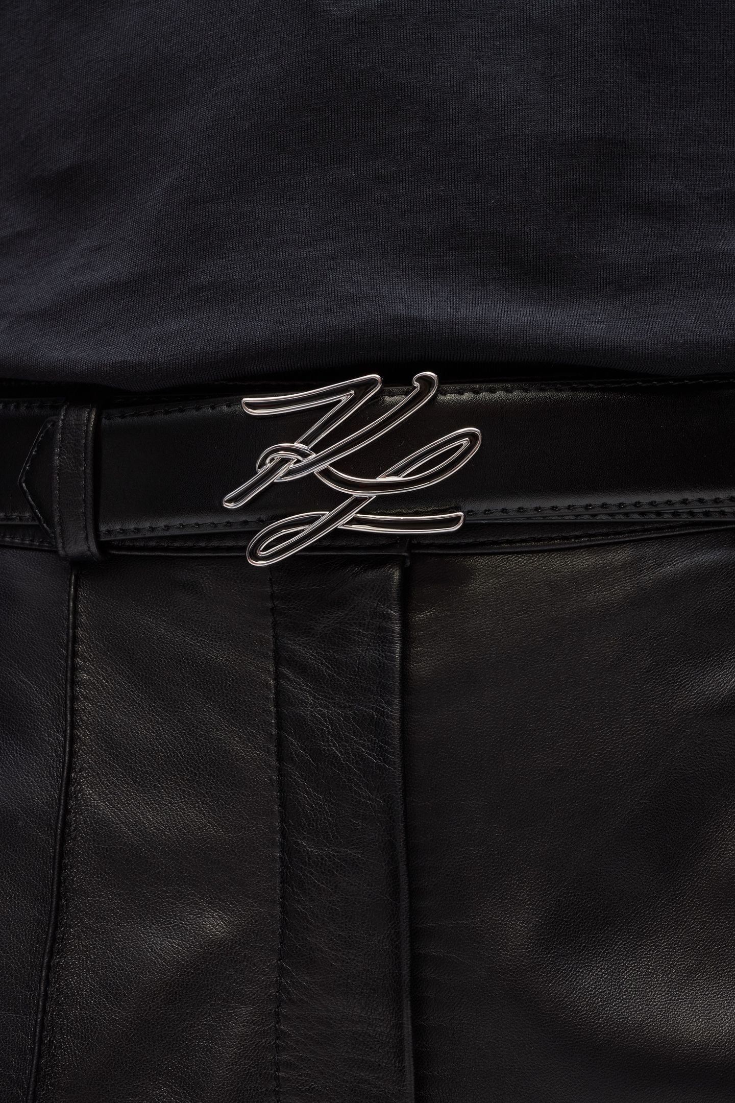 K/AUTOGRAPH ENAMEL H2.5 BELT BLACK 3