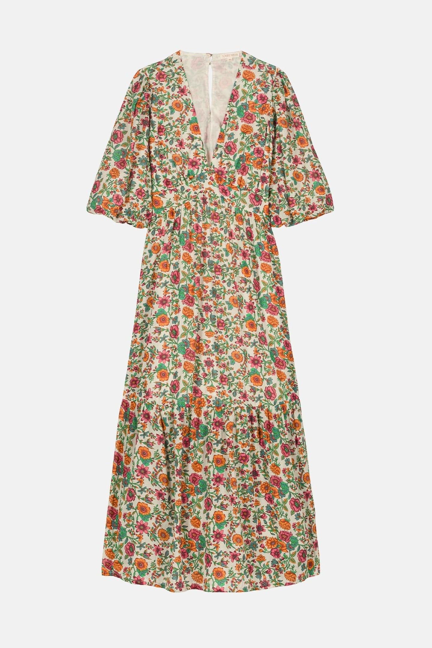 DRESS AURELIA ORANGE SUMMER MEADOW 6