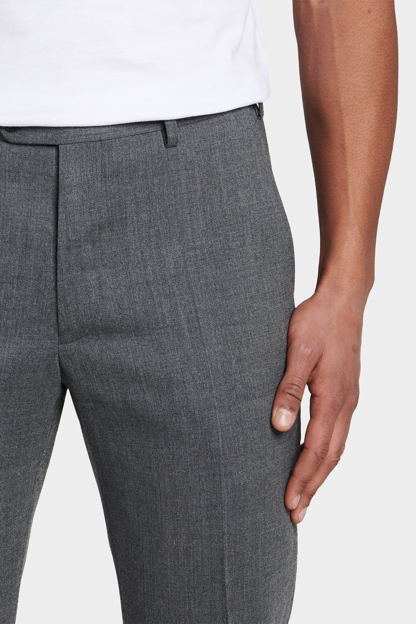 YORK FLANNEL WOOL-STRETCH GREY 3