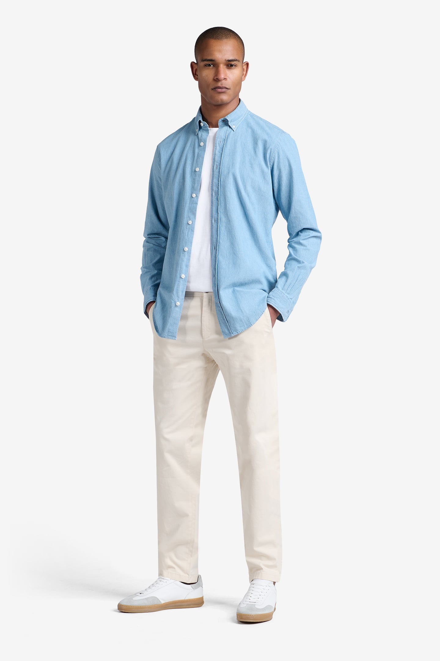 FELIX CHAMBRAY DENIM COTTON INDIGO 1