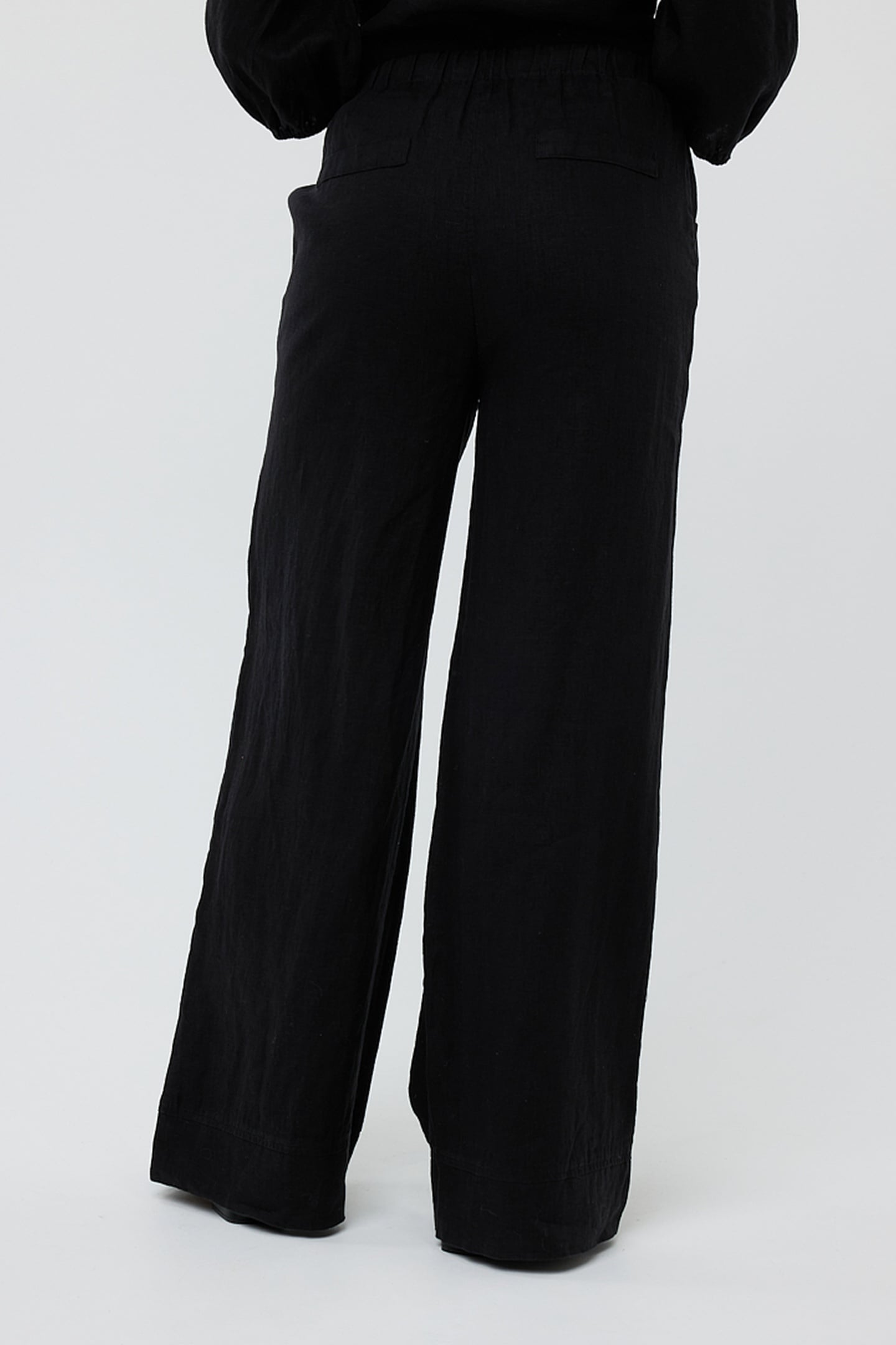 TROUSERS LINEN BLACK 3