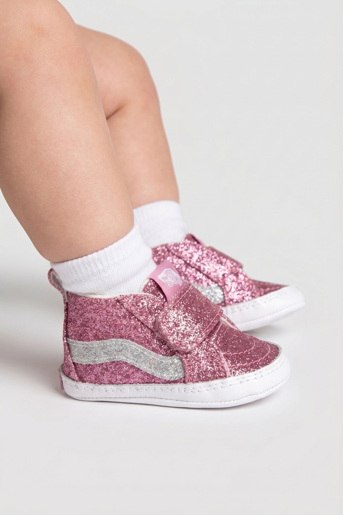 INFANT SK8-HI CRIB GLITTER PINK DAWN 3