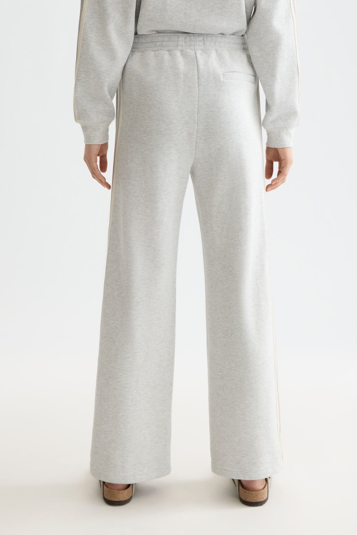 INTERLOCK SWEATPANTS LIGHT GREY MELANGE 5