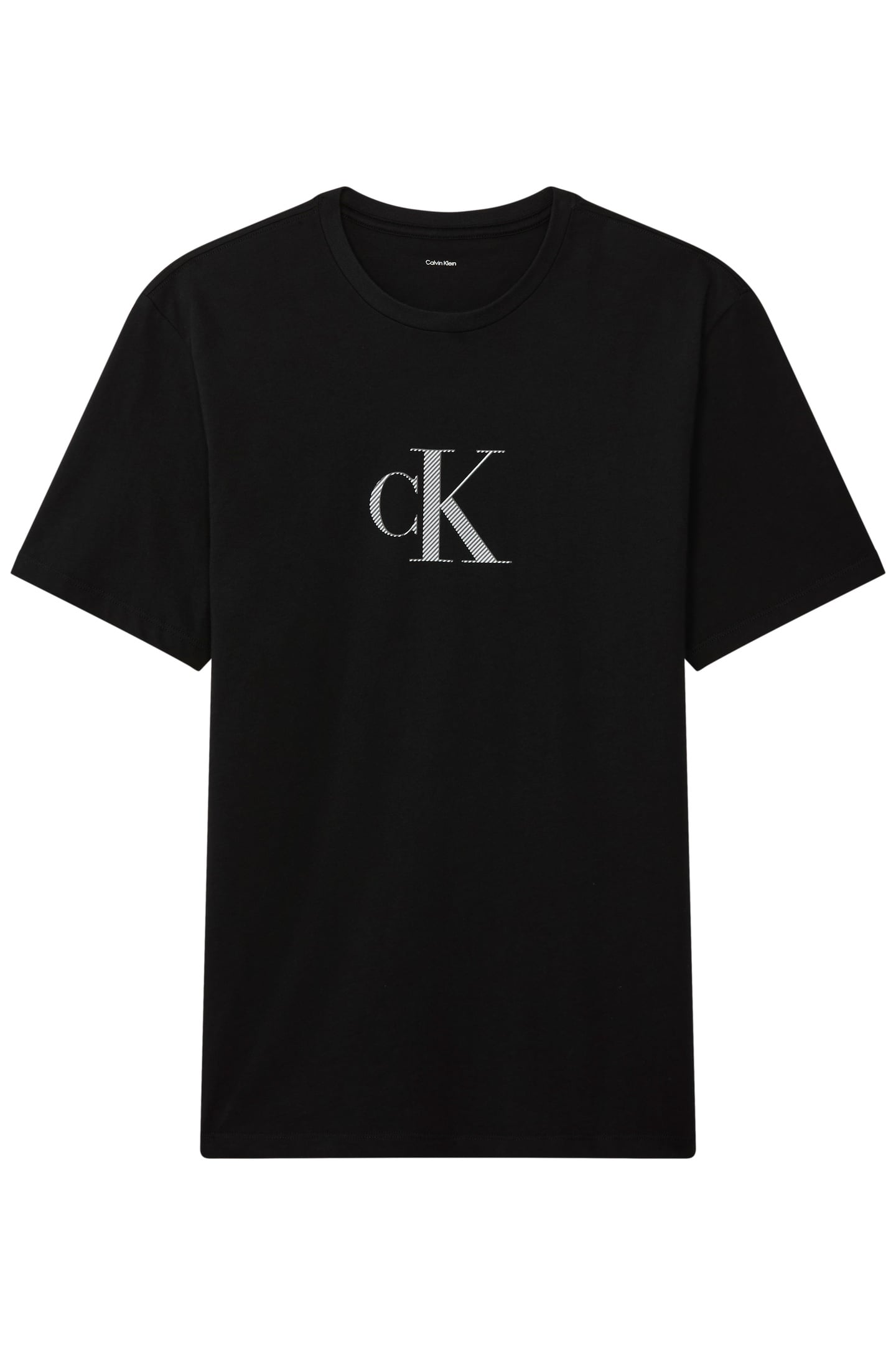 SS 30S DISTRESSED MONO TEE BLACK 5