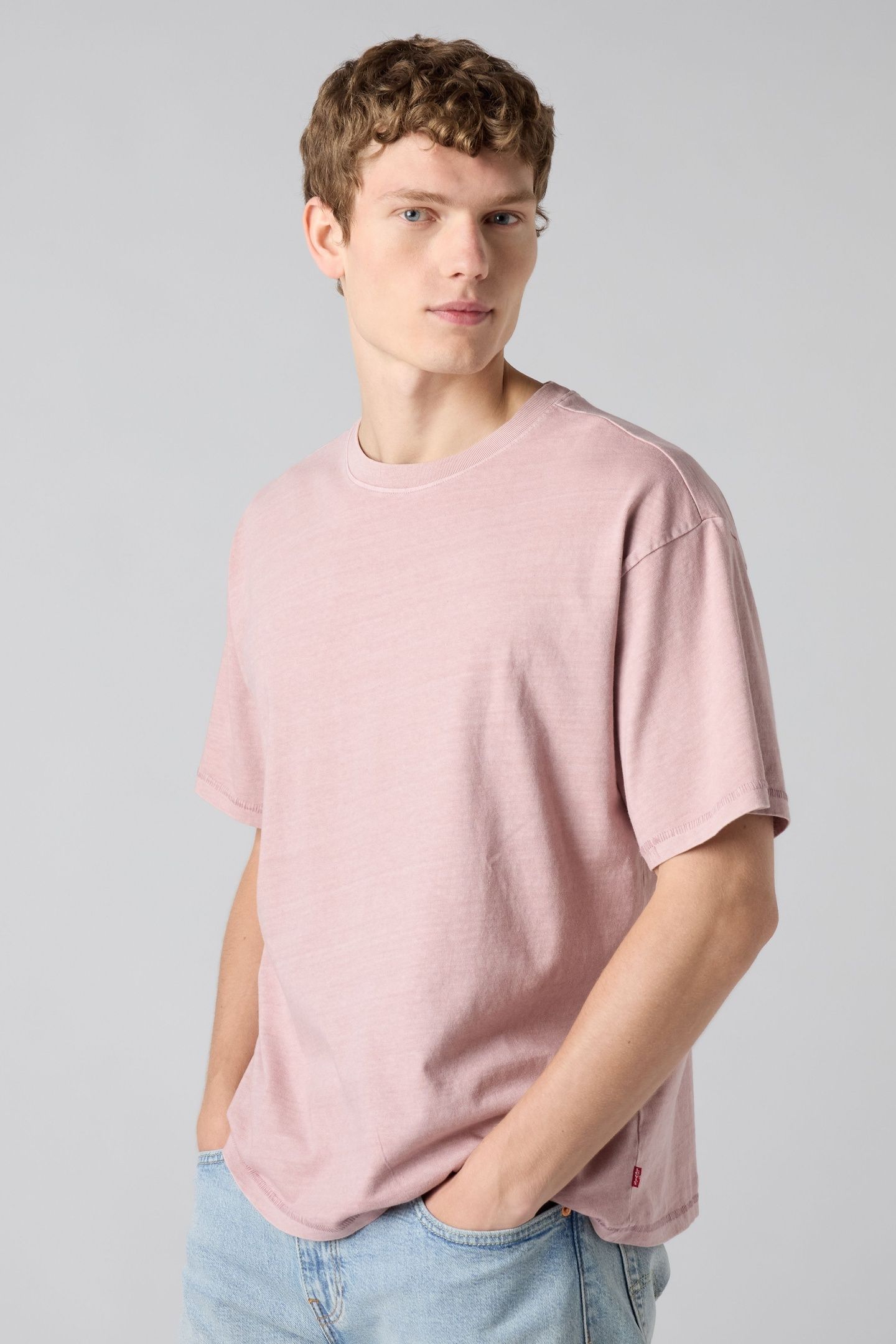 BOXY SS TEE GRUNGE WASH WOODROSE 1