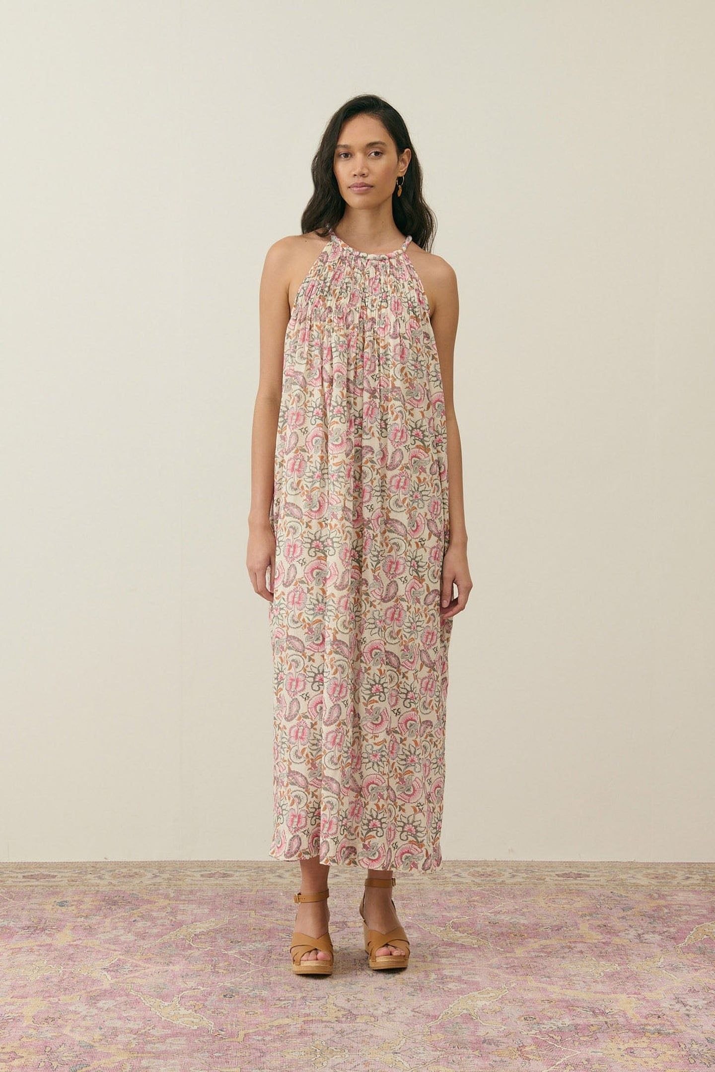 DRESS MARJORIE CREAM DOLCE FLOWERS 1