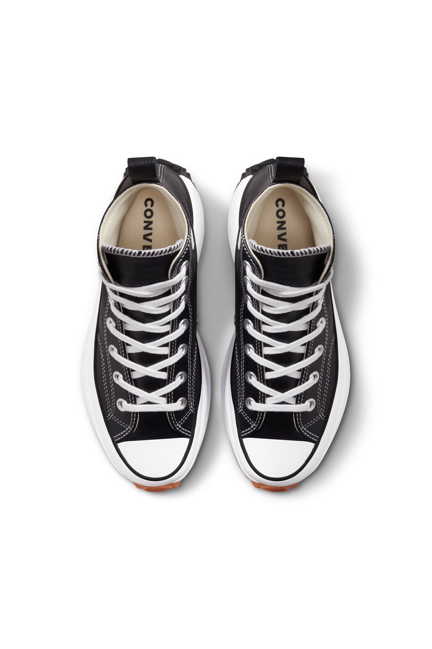 UNISEX RUN STAR HIKE HI BLACK/WHITE/GUM 5