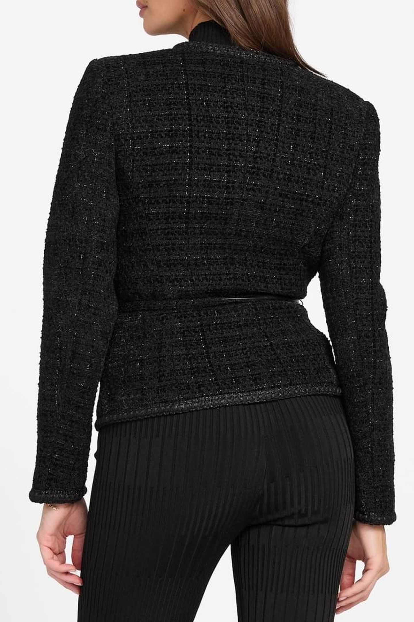 SUE BELTED BLAZER JET BLACK A996 7