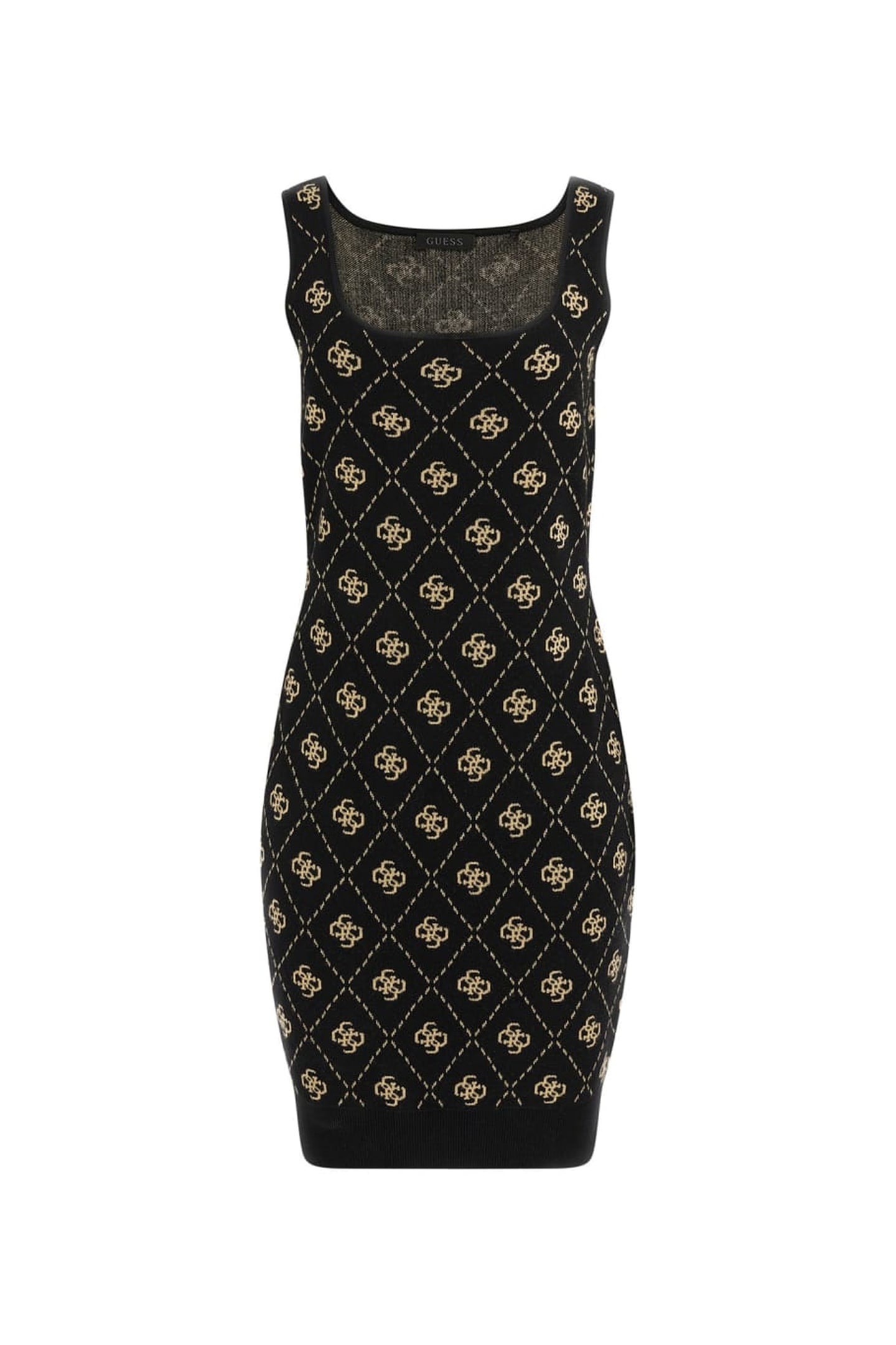 GUESS ECO SARAH 4G SL DRESS SW BLACK TRAVERTINE SAN 5