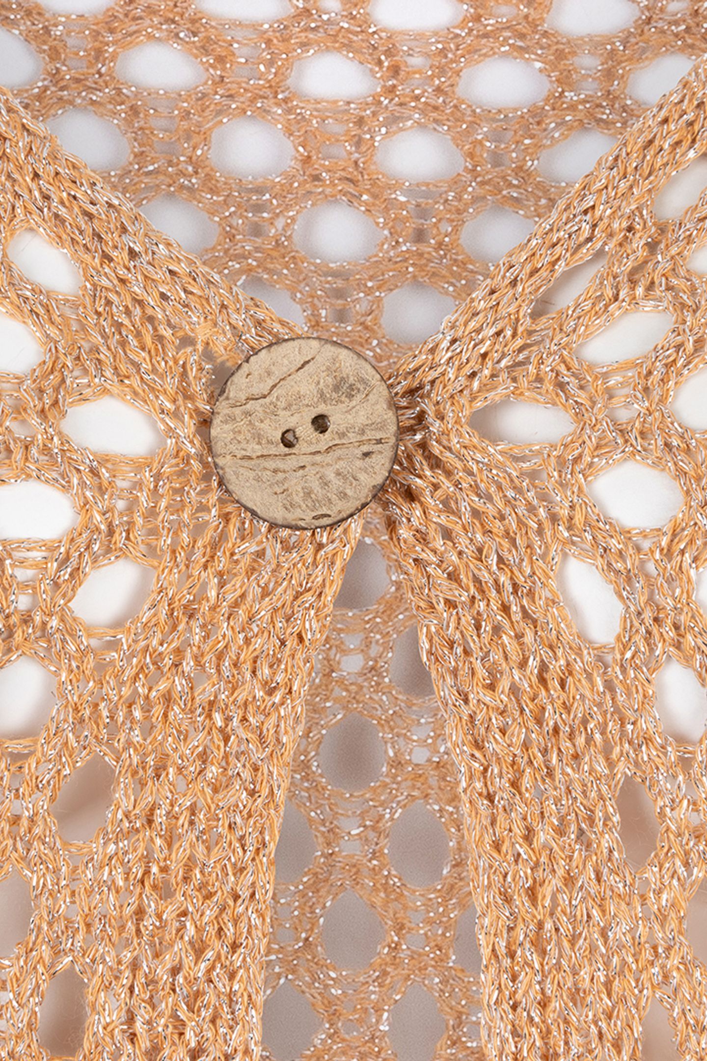 CARDIGAN SINGLE BUTTON LUREX PRALINE 6
