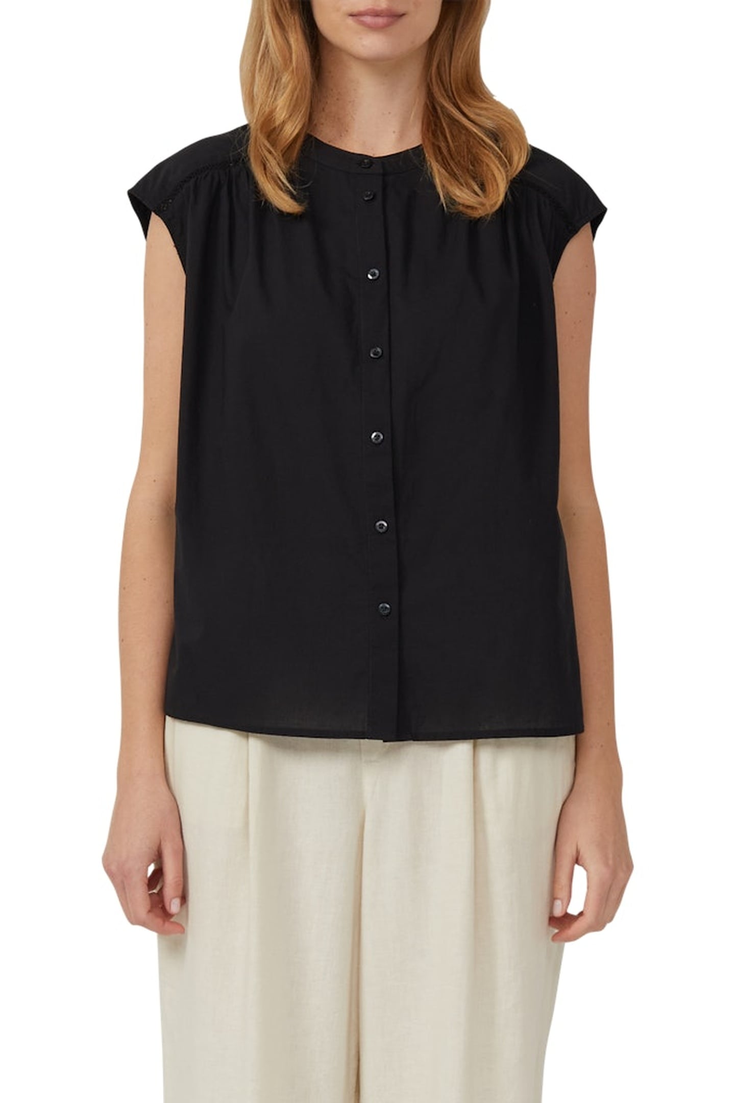 S.OLIVER BLOUSES BLACK 1