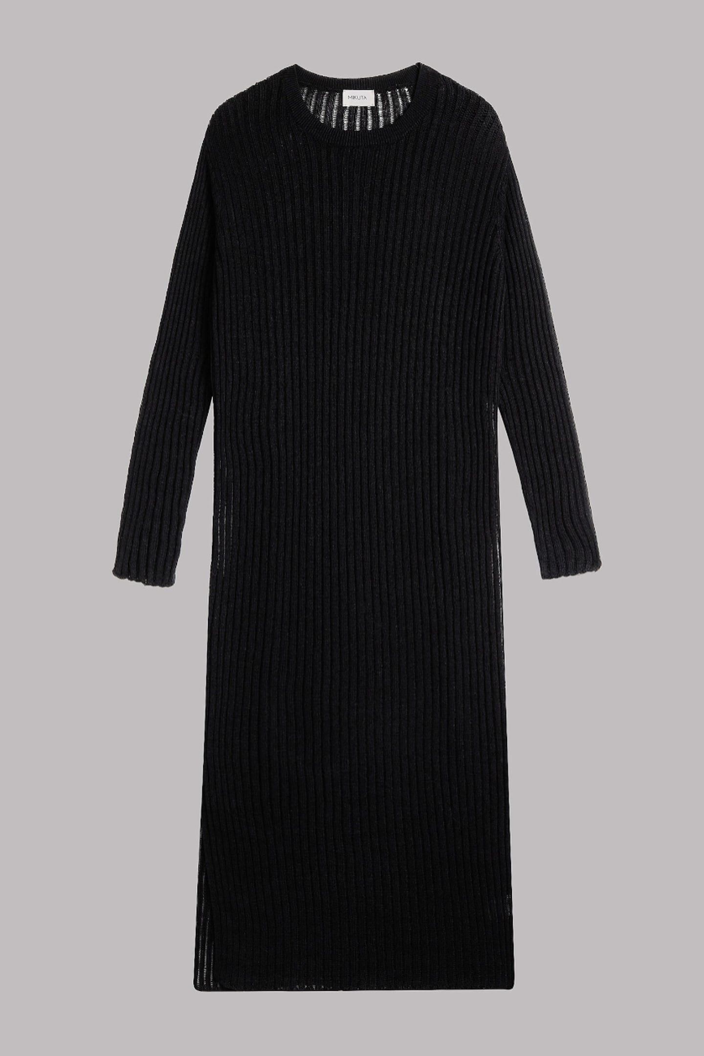 THE BLACK OPEN LONGSLEEVE DRESS 3