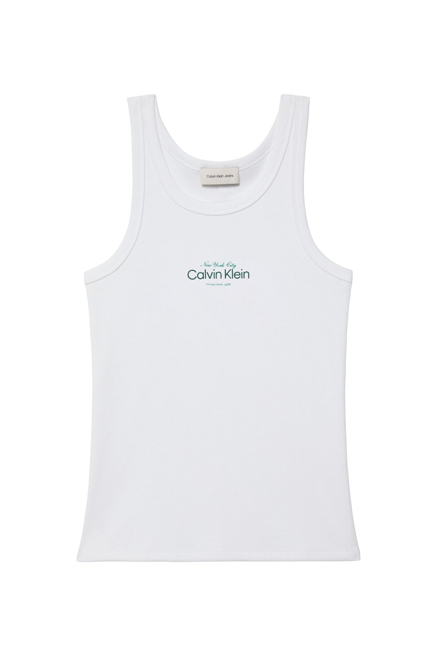 CONTOUR 2X2 RIB TANK TOP BRIGHT WHITE 5