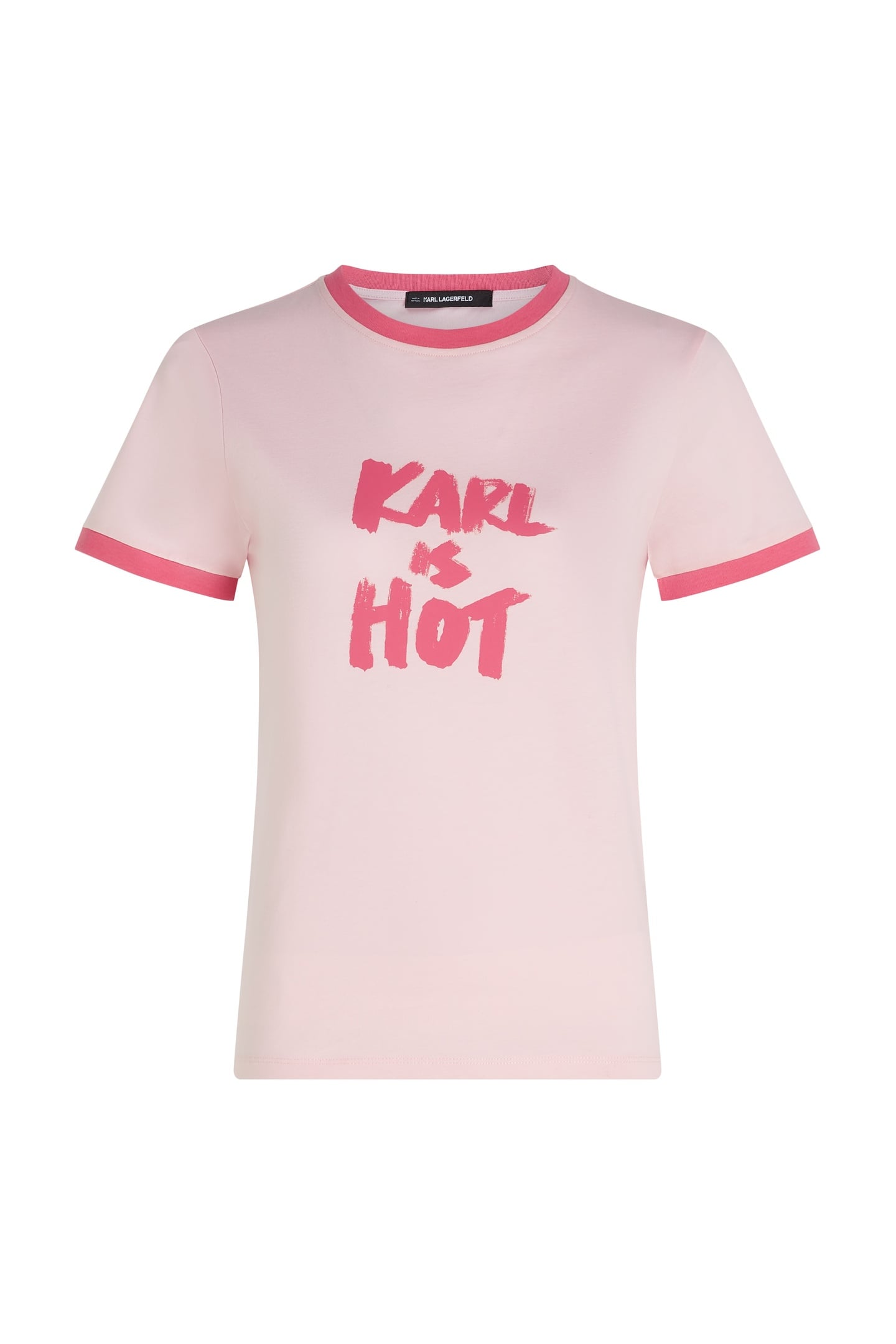 KARL IS HOT T-SHIRT PINK LADY 8