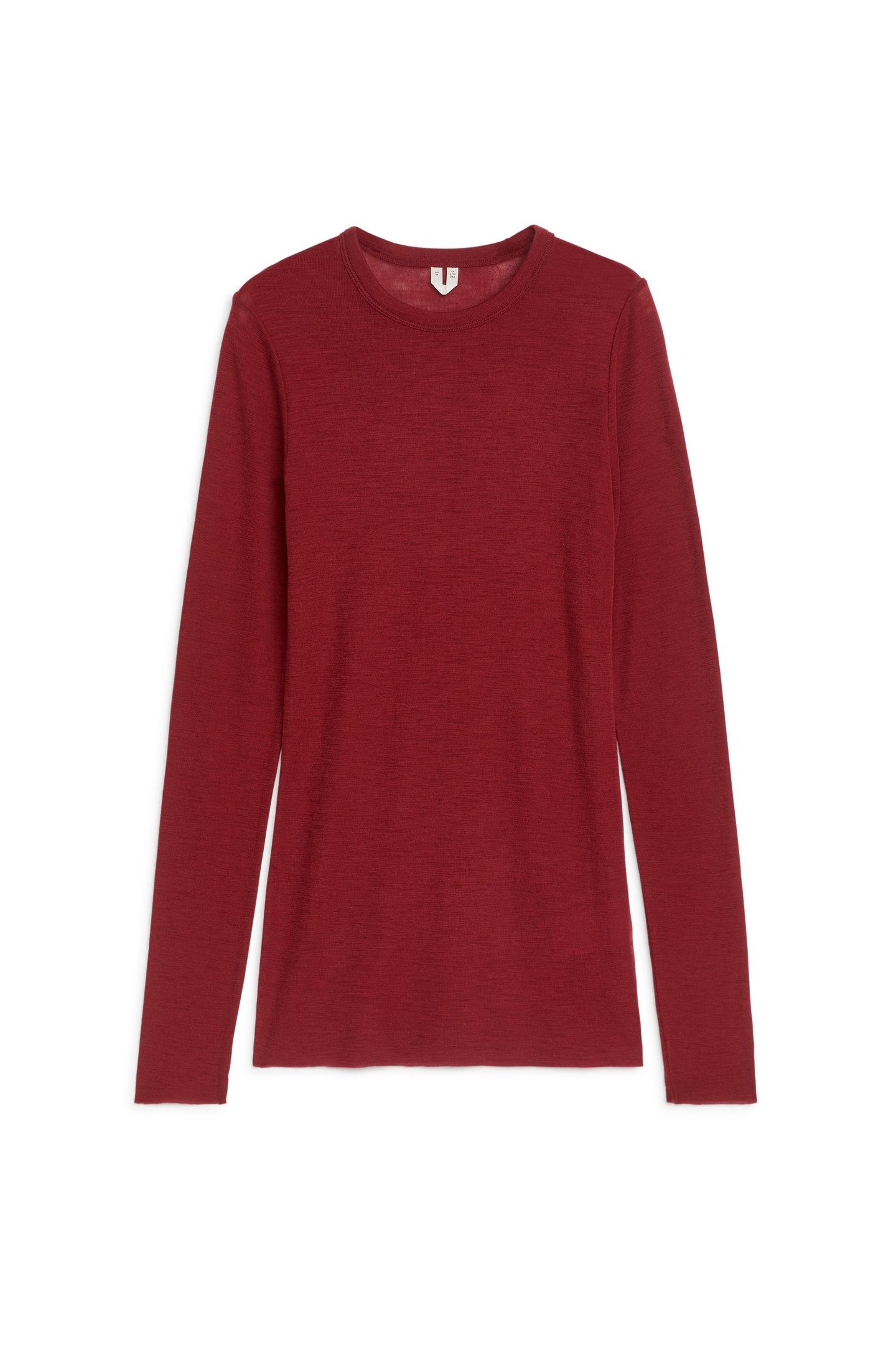 ODDRUN WOOL RIB LS RED 3