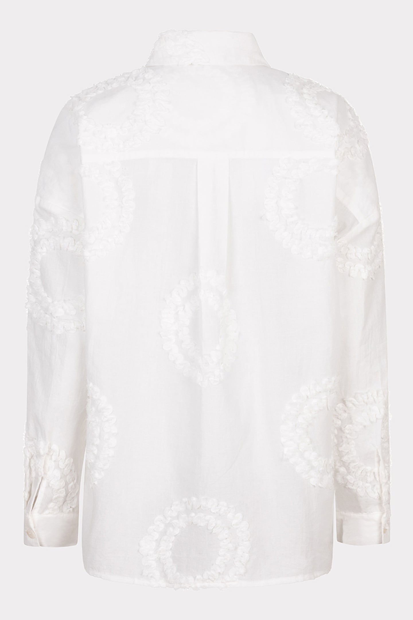 BLOUSE 3D CIRCLED EMBROIDERY OFF WHITE 5